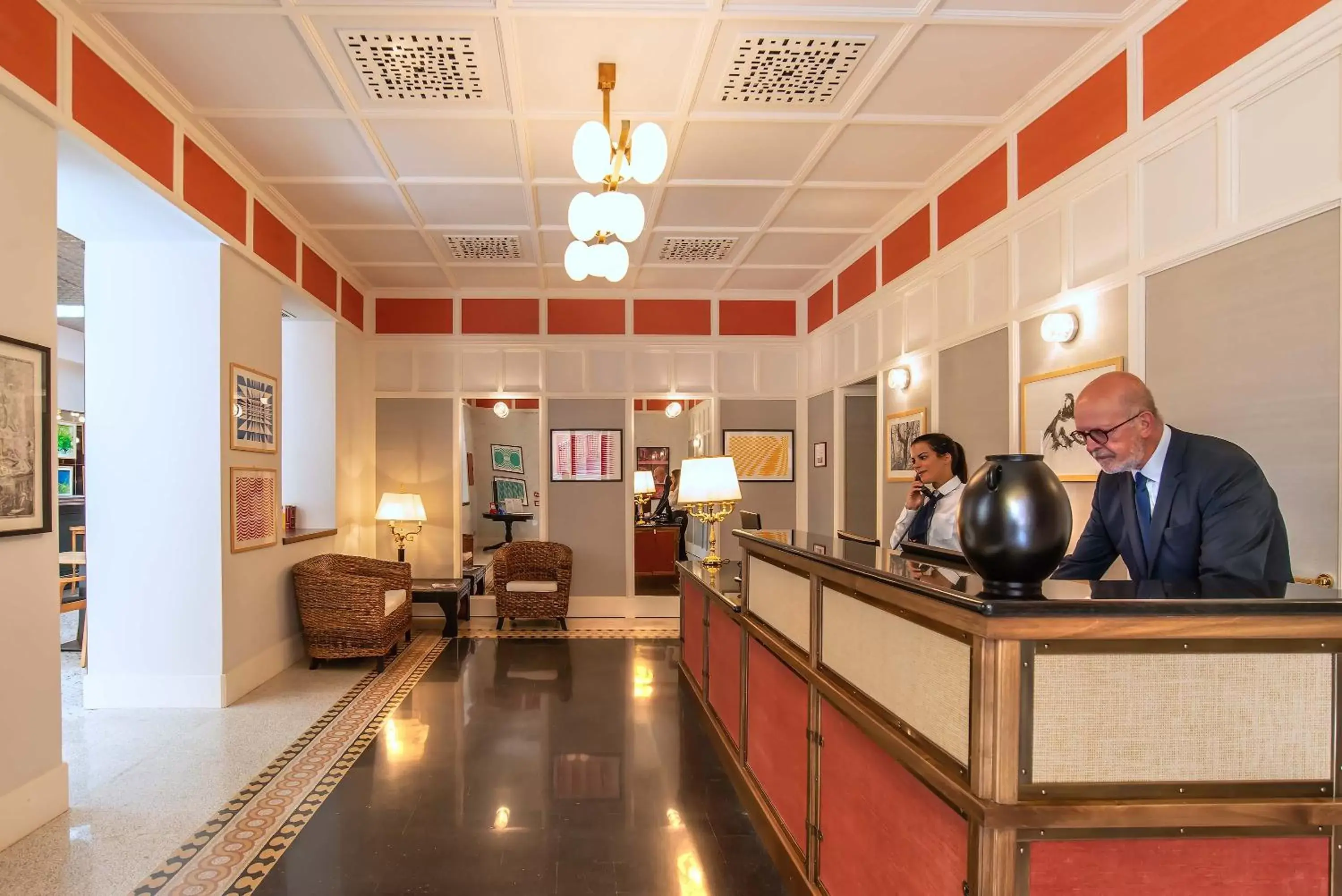 Lobby/Reception in Albergo Etico Roma