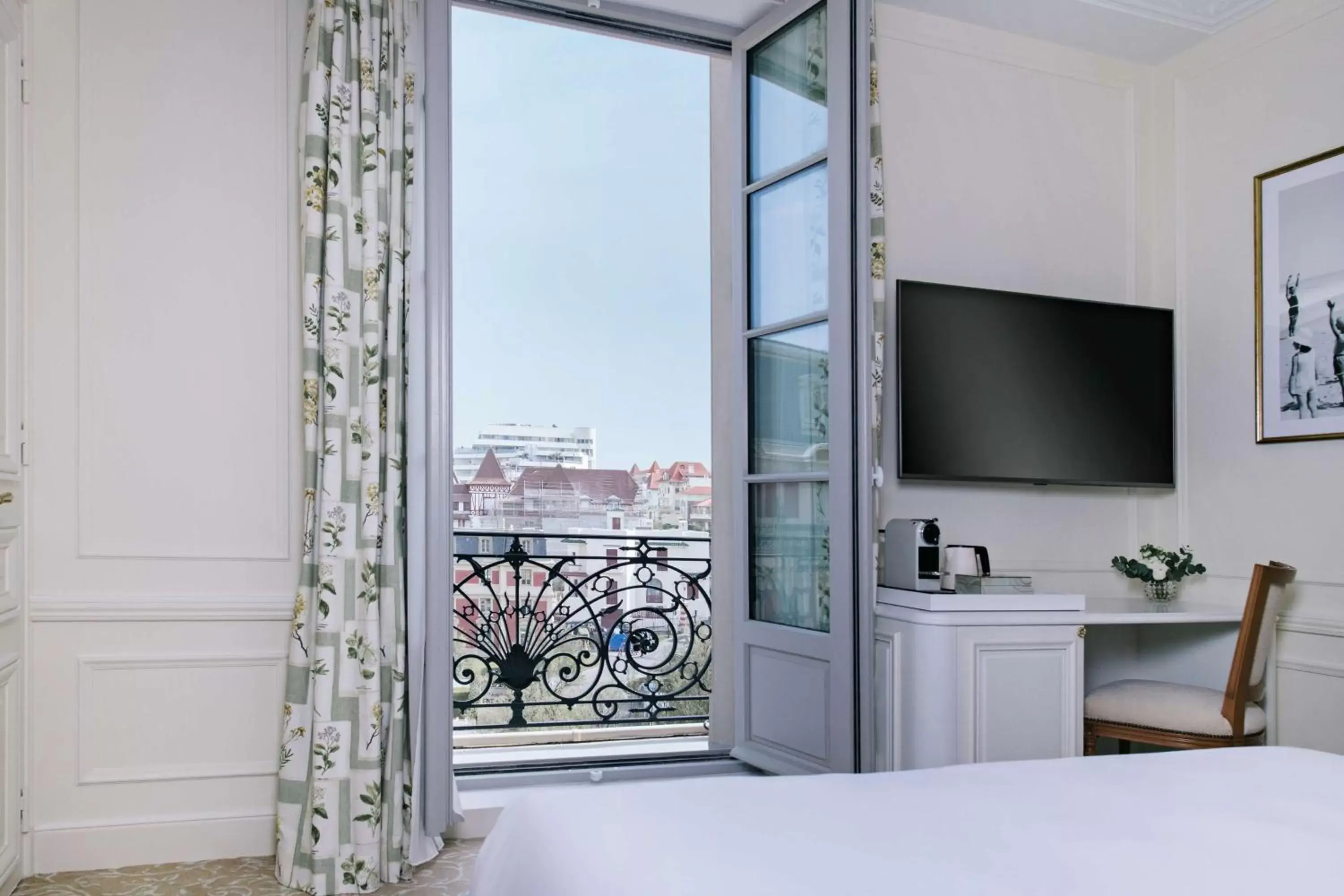 View (from property/room), Bed in Hôtel du Palais Biarritz, in The Unbound Collection by Hyatt View (from property/room), Bed in Hôtel du Palais Biarritz, in The Unbound Collection by Hyatt