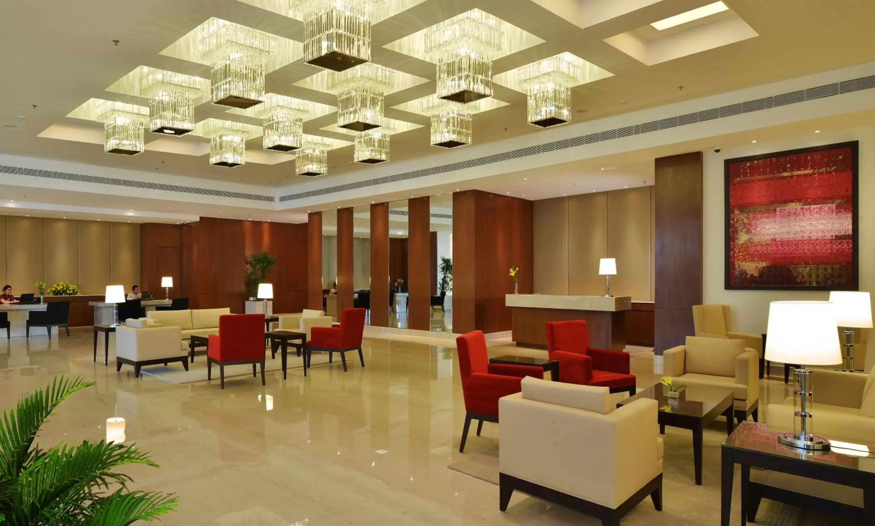 Lobby or reception, Restaurant/Places to Eat in Park Plaza Chandigarh Zirakpur