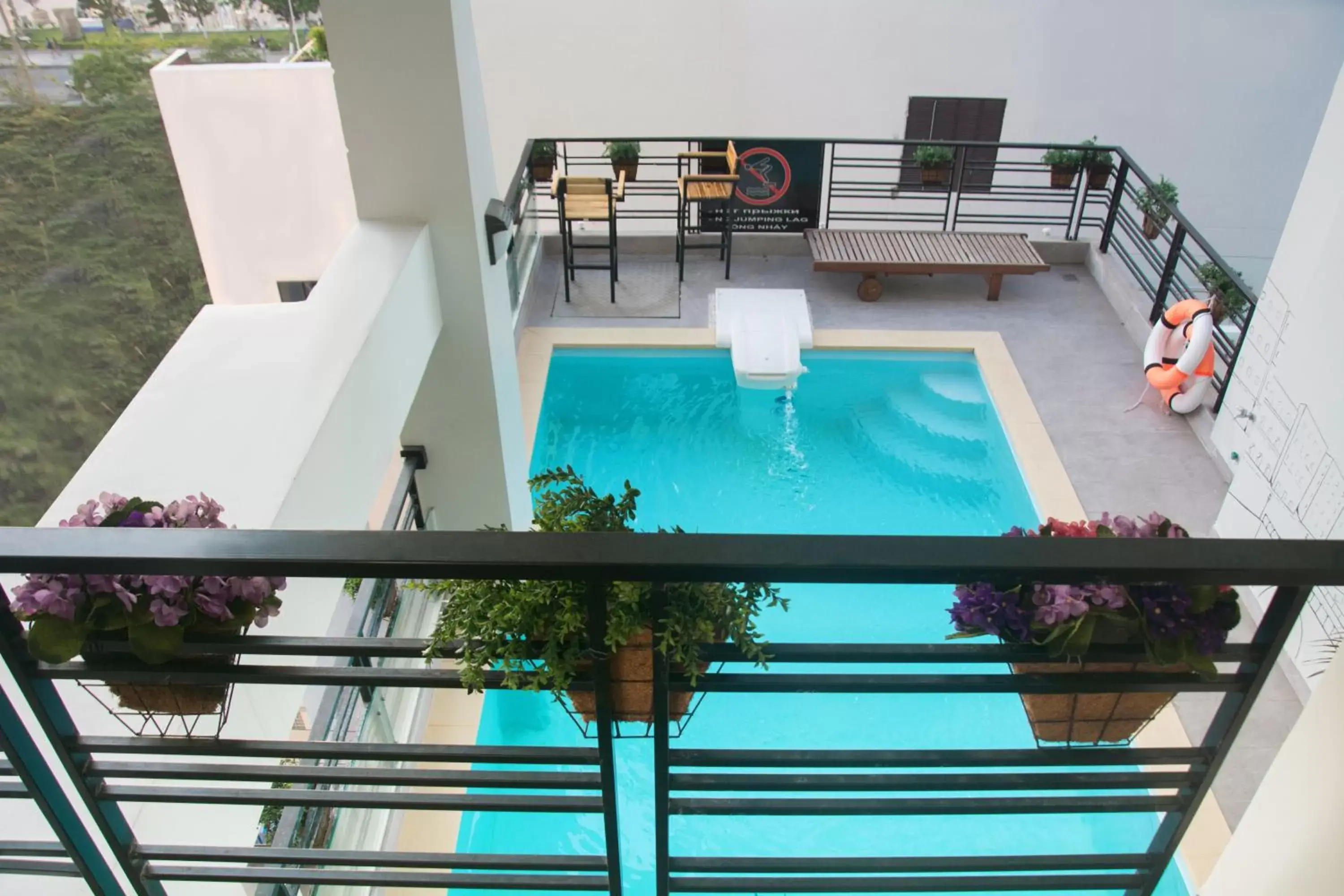 Balcony/Terrace, Pool View in Pavillon Garden Hotel Nha Trang