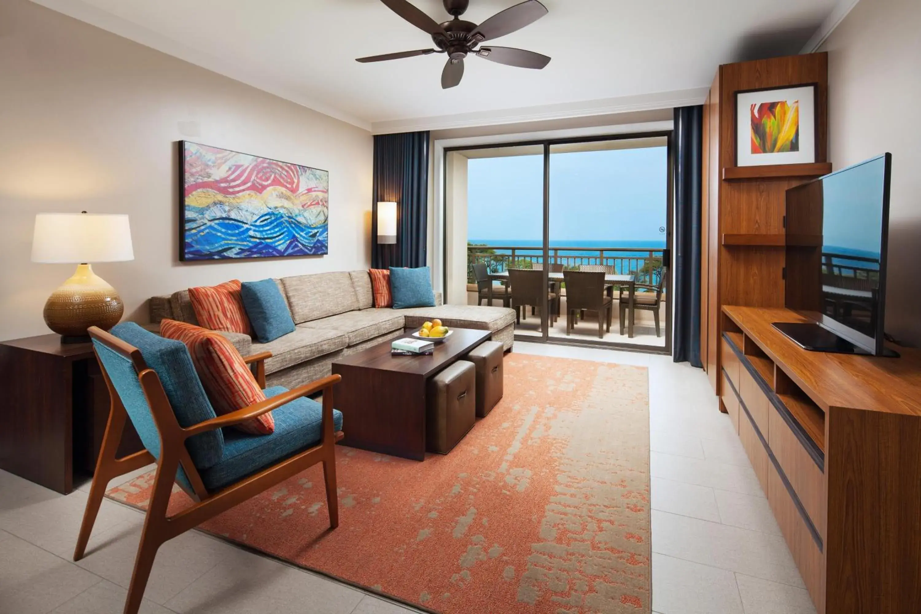 Living room, Seating Area in The Westin Nanea Ocean Villas, Ka'anapali