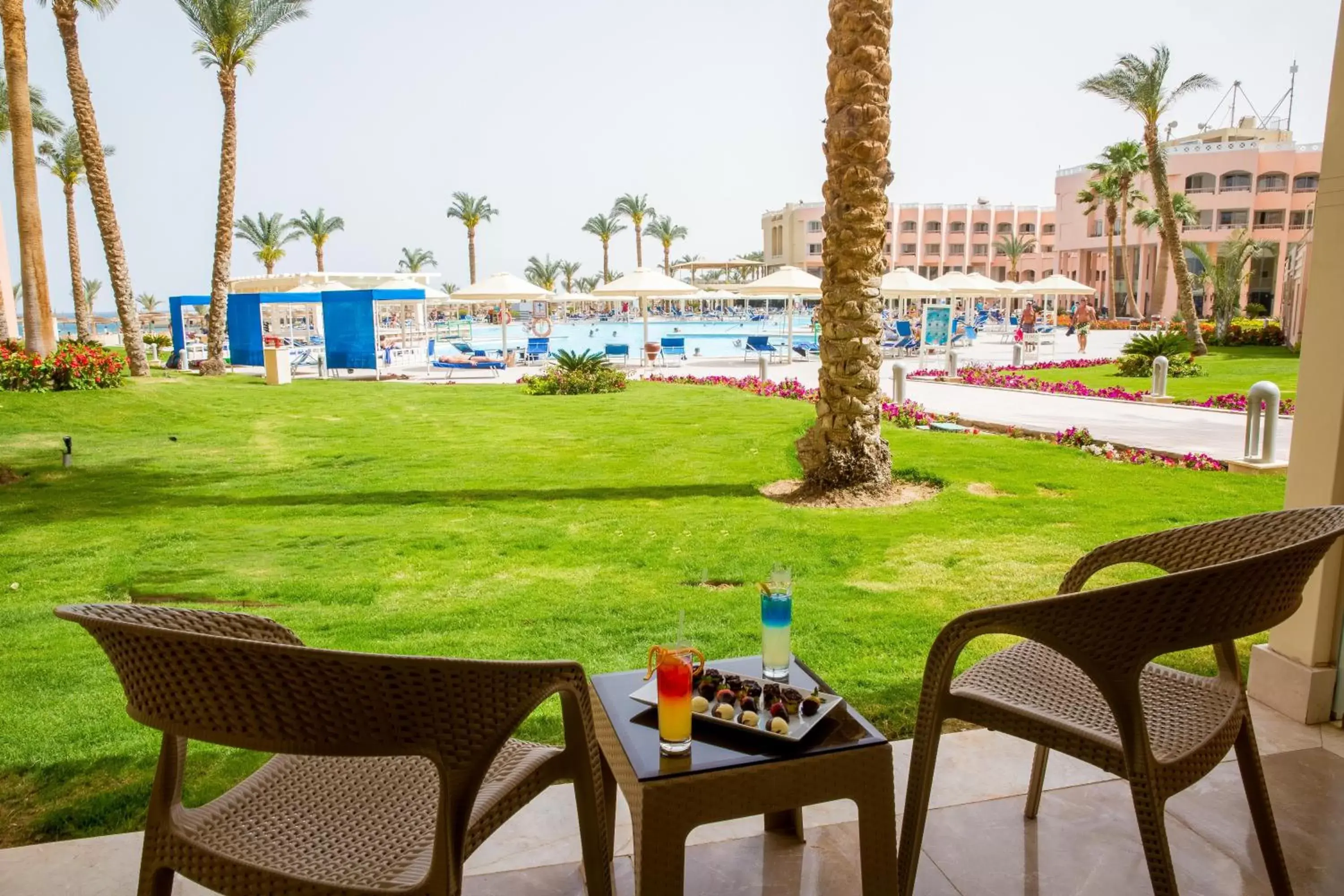 Garden view in Beach Albatros Resort - Hurghada