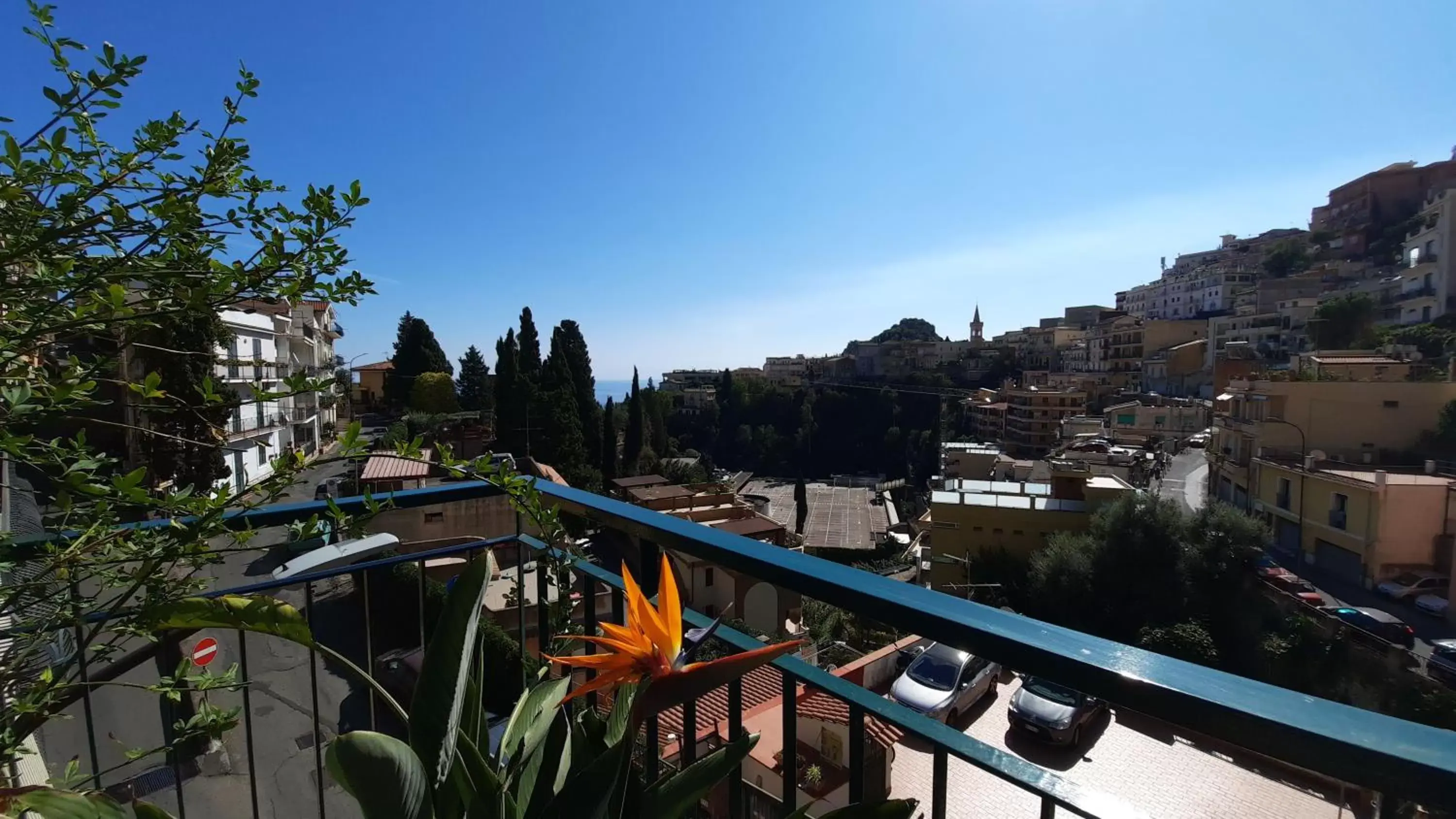 View (from property/room), Balcony/Terrace in B&B Greco Home