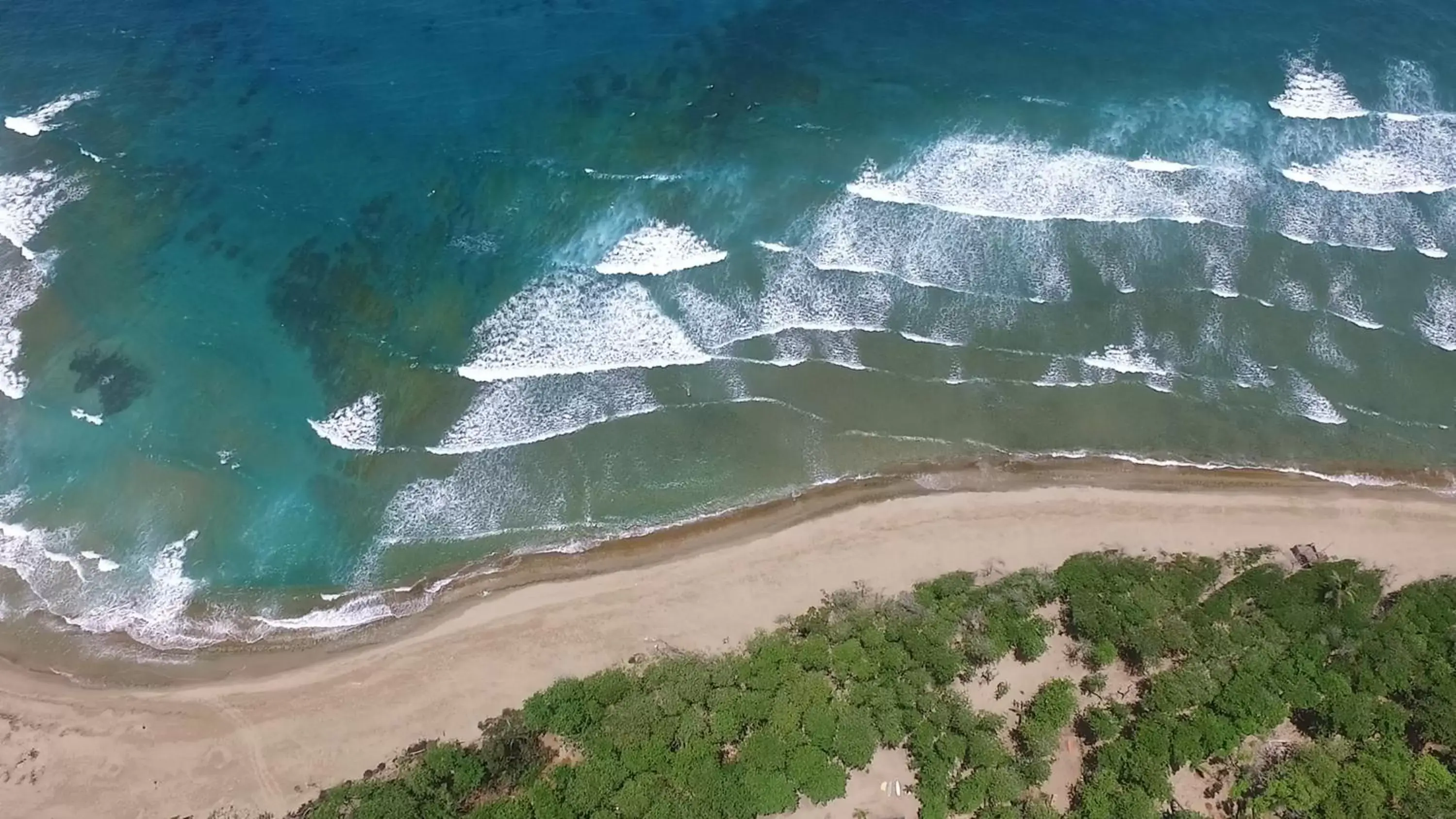 Beach, Bird's-eye View in El Encuentro Surf Lodge