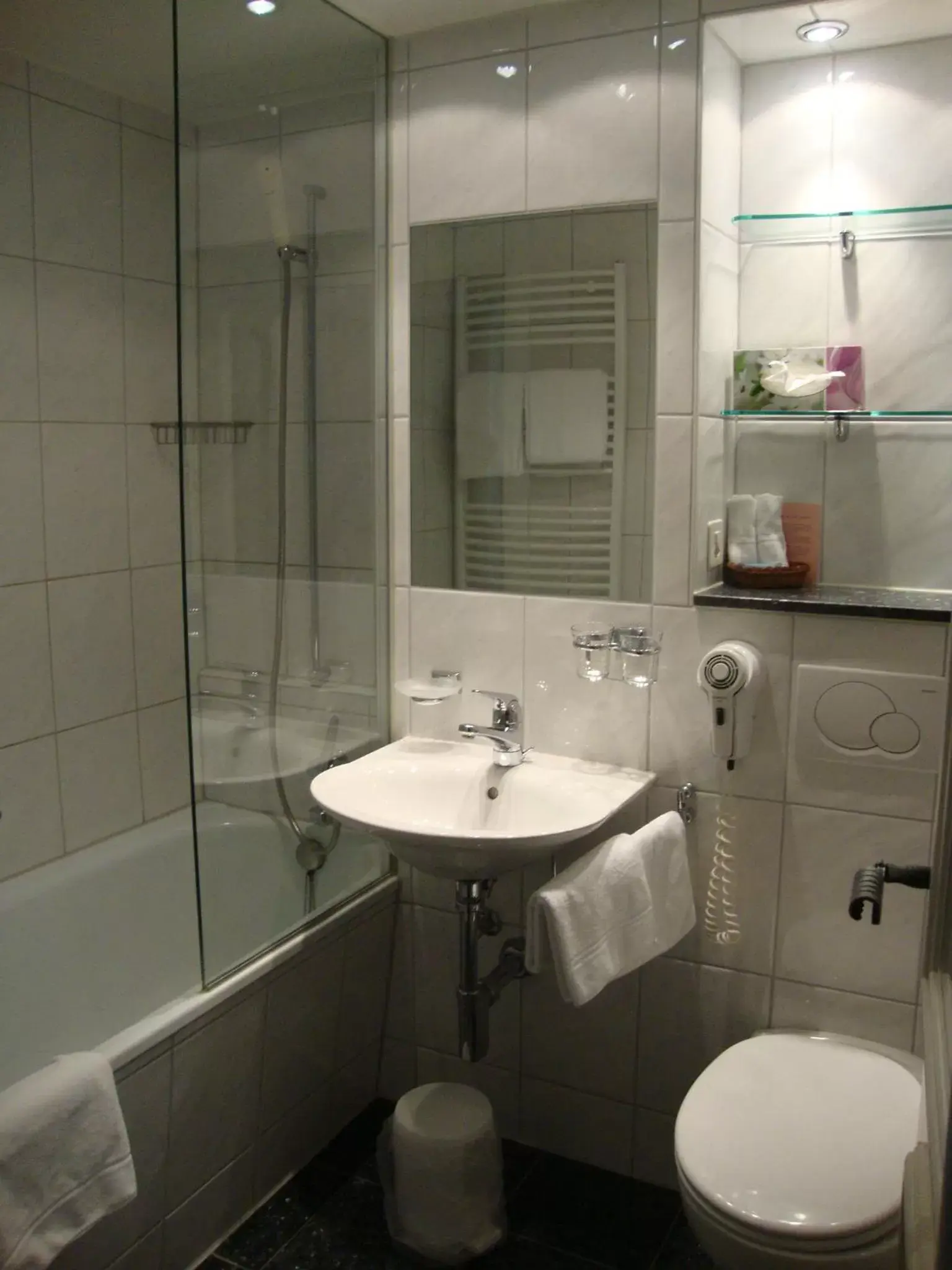 Bathroom in Hotel des Alpes