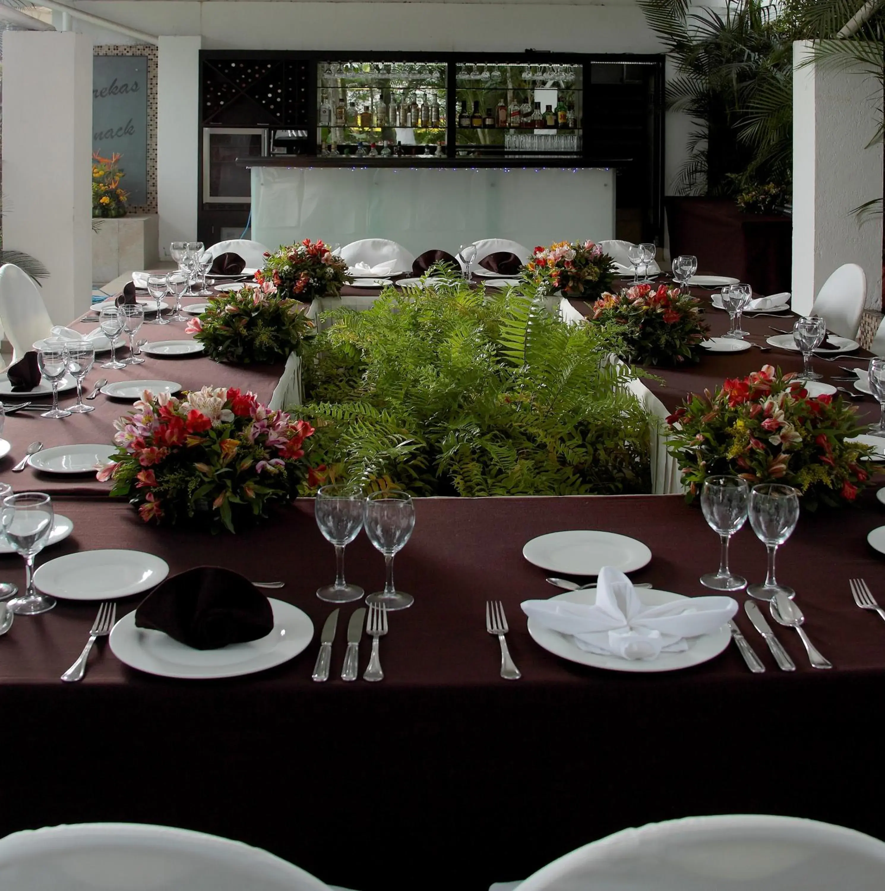 Lounge or bar, Restaurant/Places to Eat in Hotel Posada Quinta Las Flores