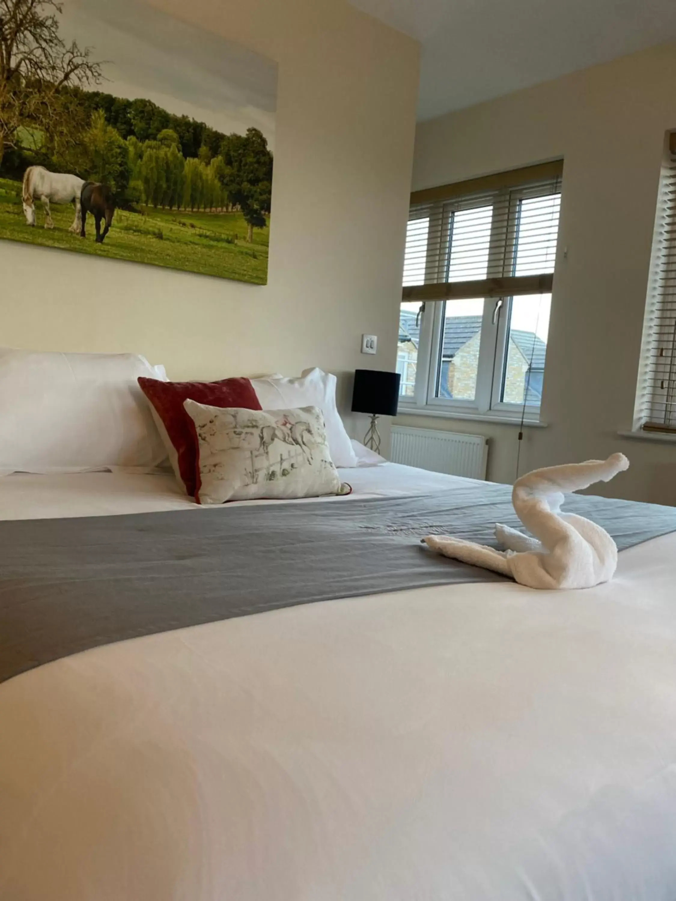 Bed in Woodhouse Farm Lodge