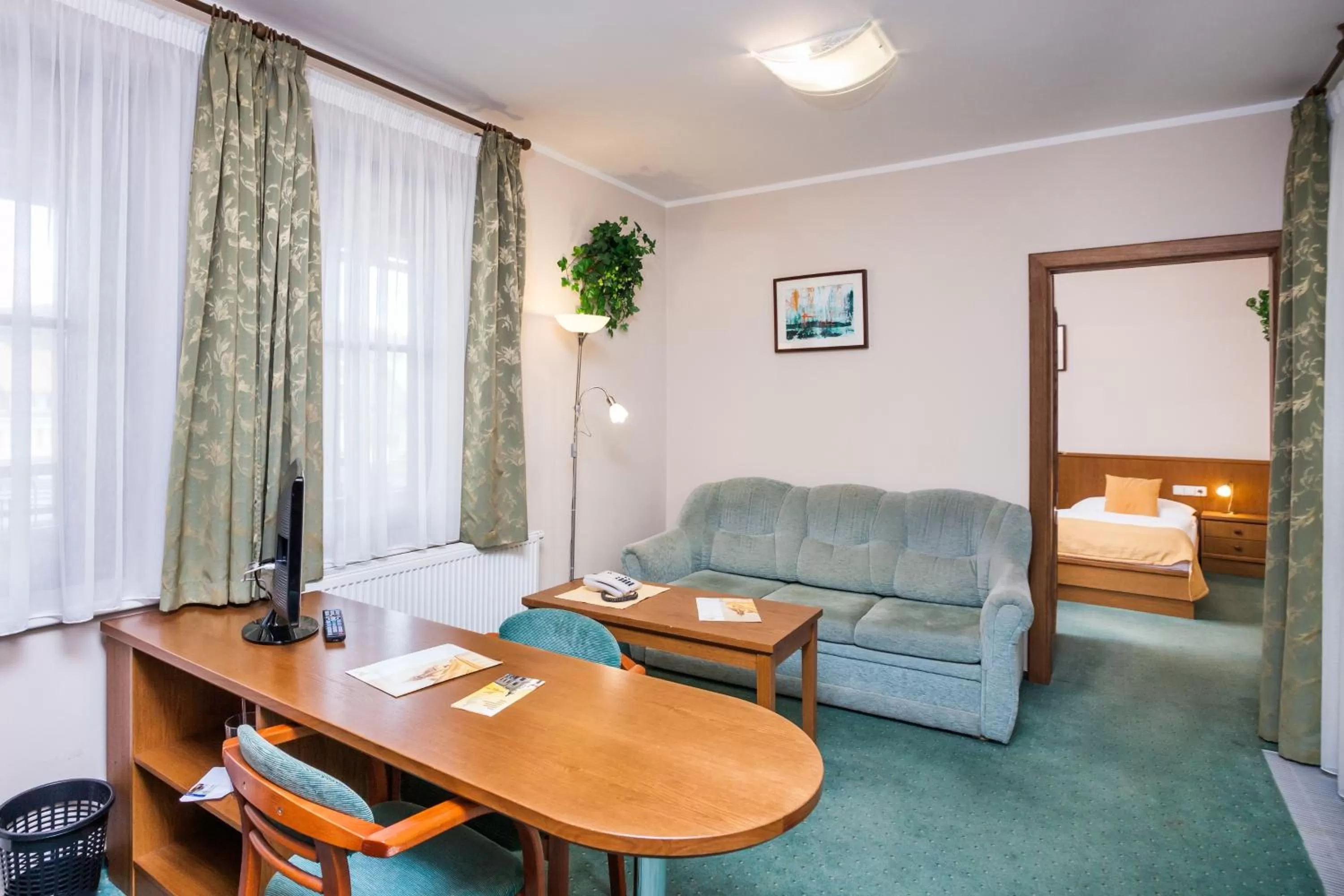 Living room, Bed in Hotel Jelínkova vila