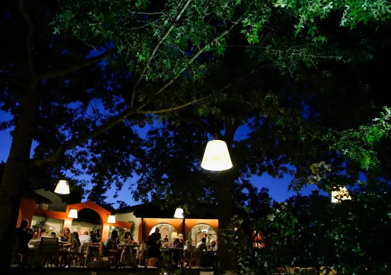 Patio in Hôtel Les Frères Ibarboure