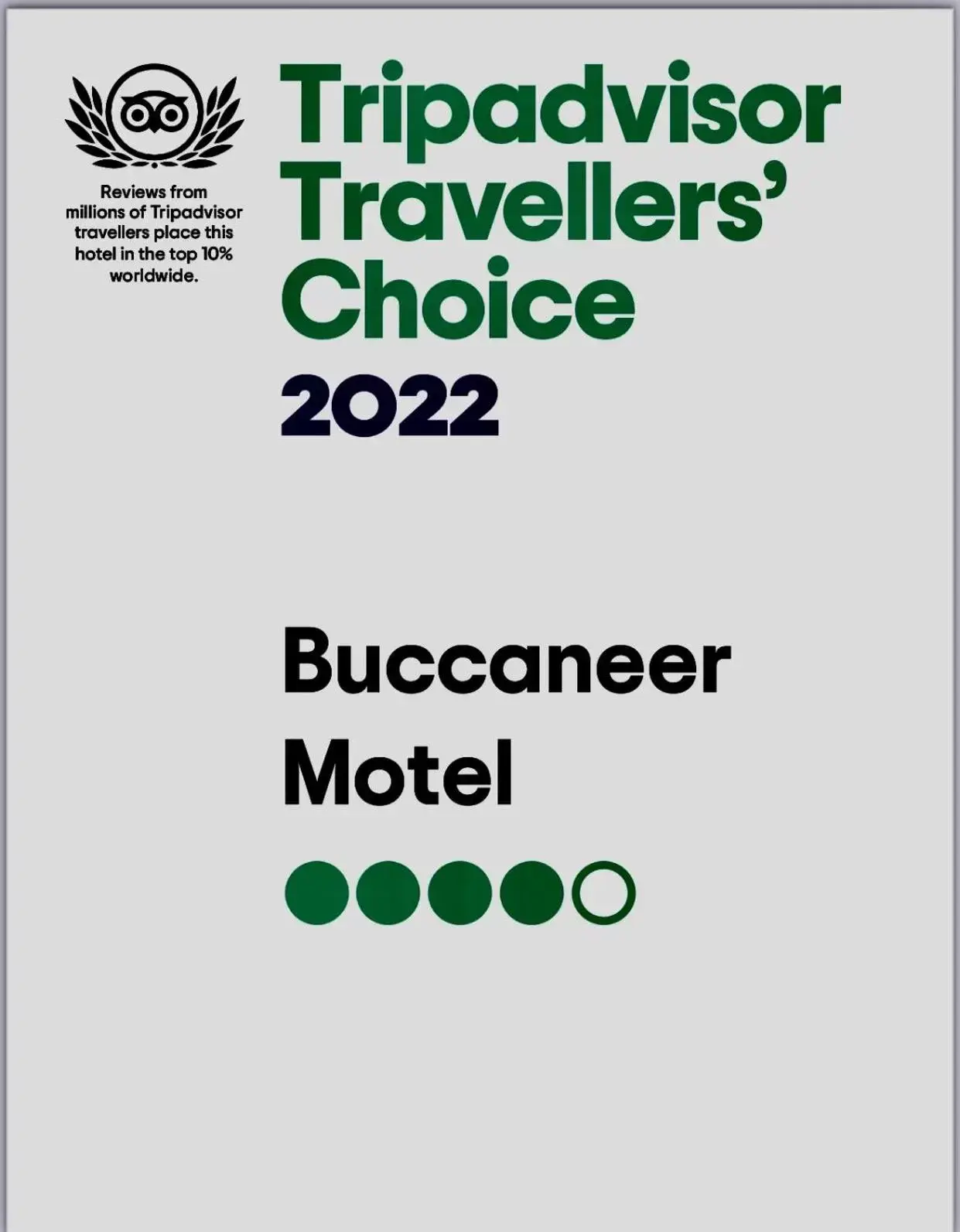 Text overlay in Buccaneer Motel
