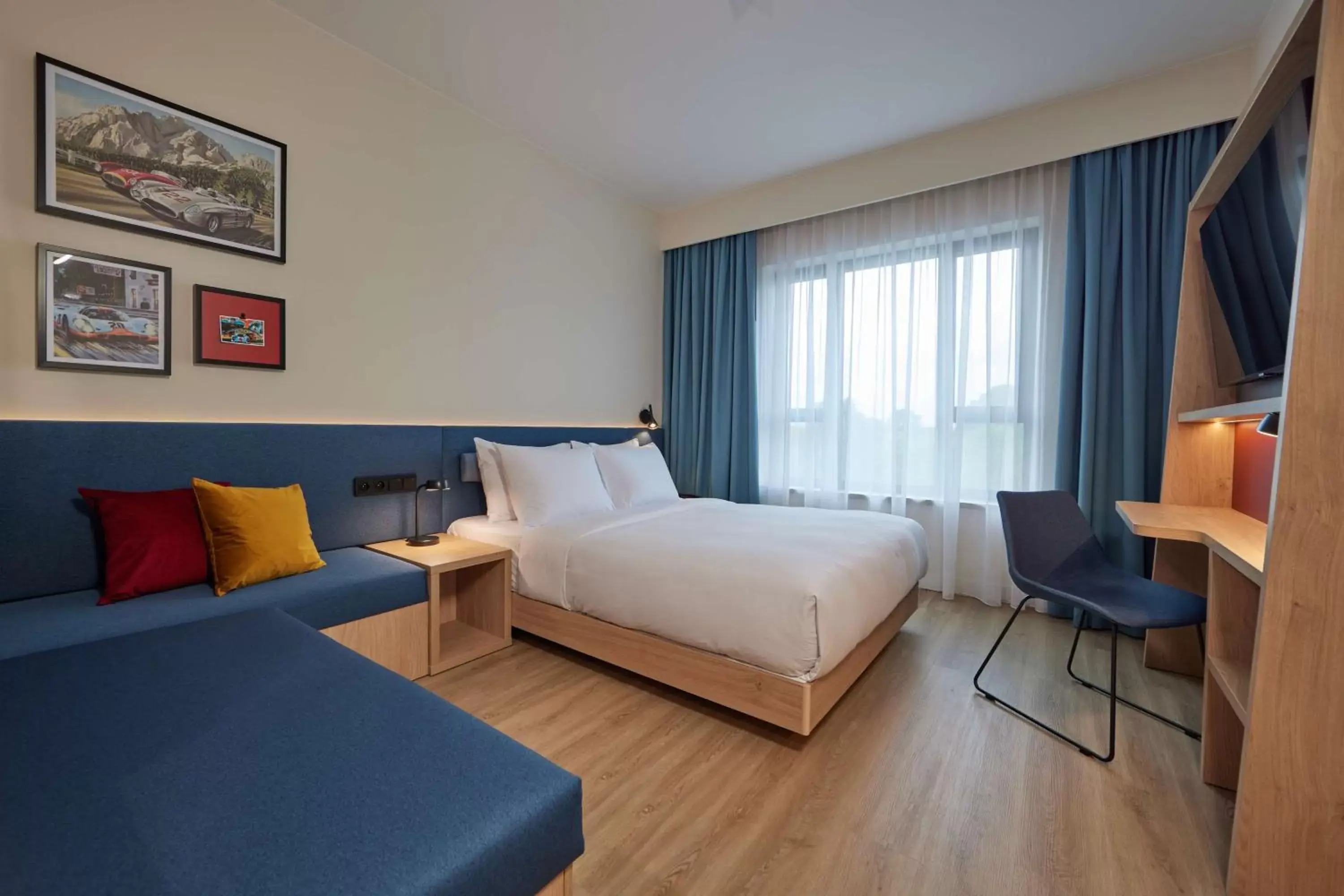 Bedroom, Bed in Hampton By Hilton Poznan Swarzedz Bedroom, Bed in Hampton By Hilton Poznan Swarzedz