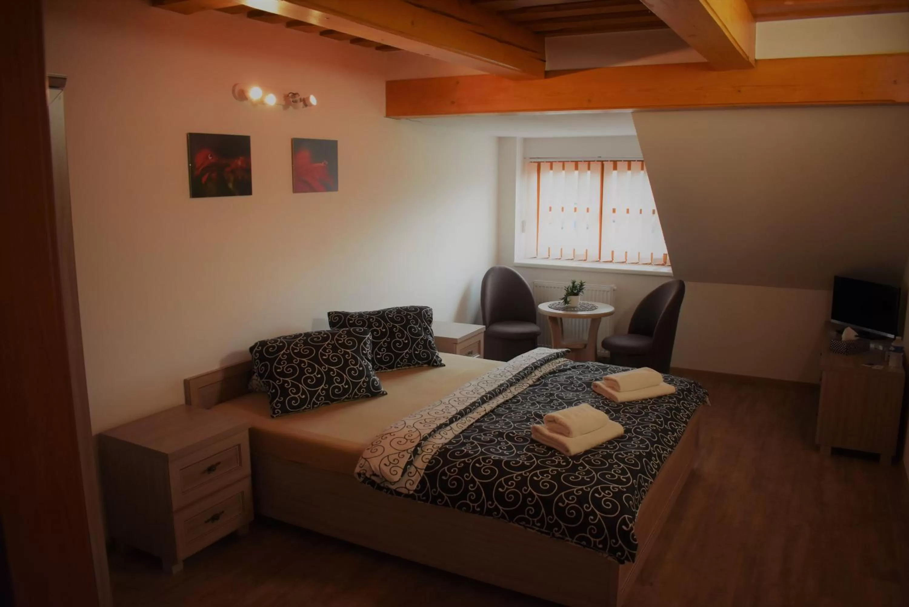 Bed in Motel Roubenka