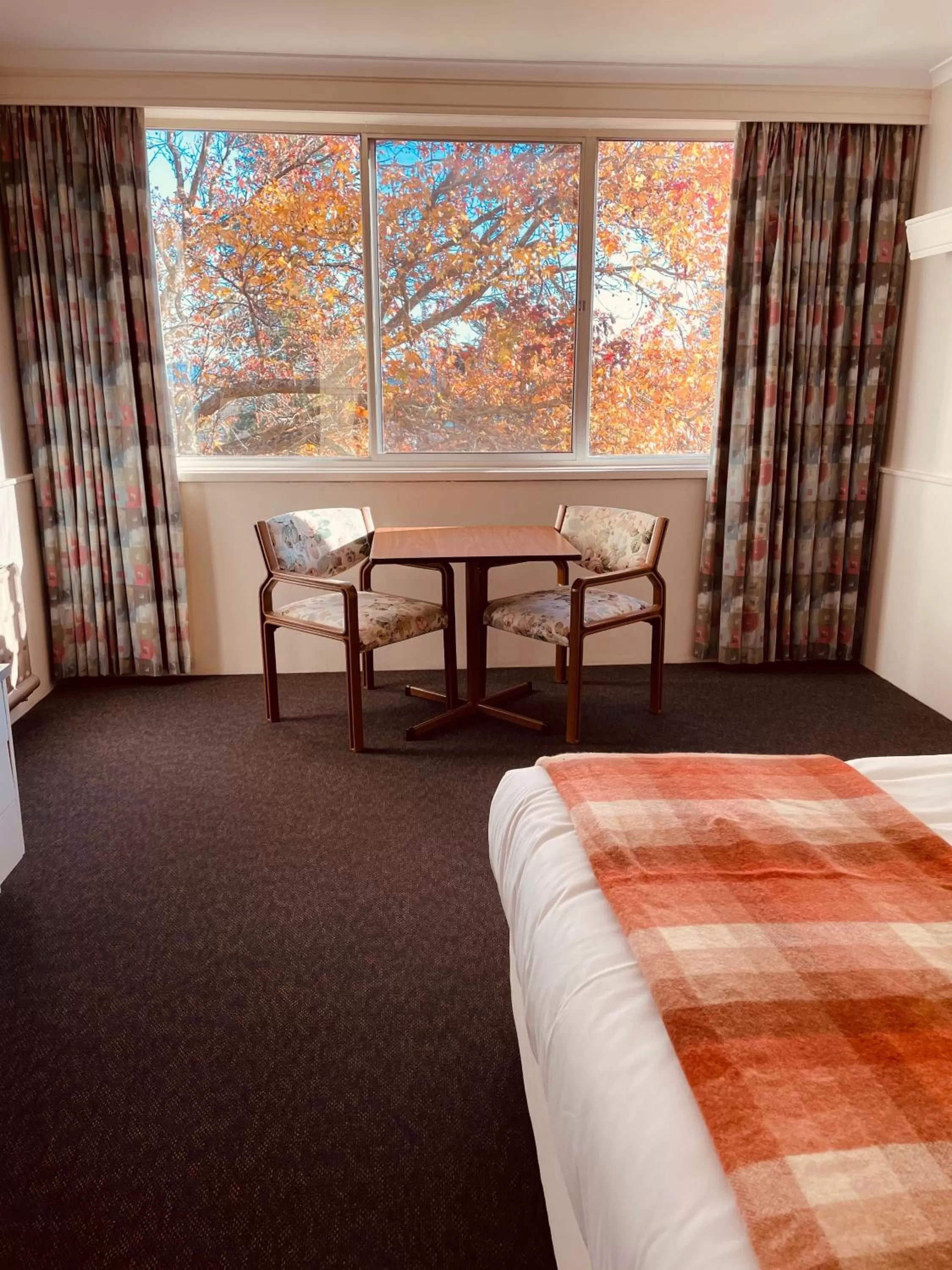 Bed in Parklane Motel