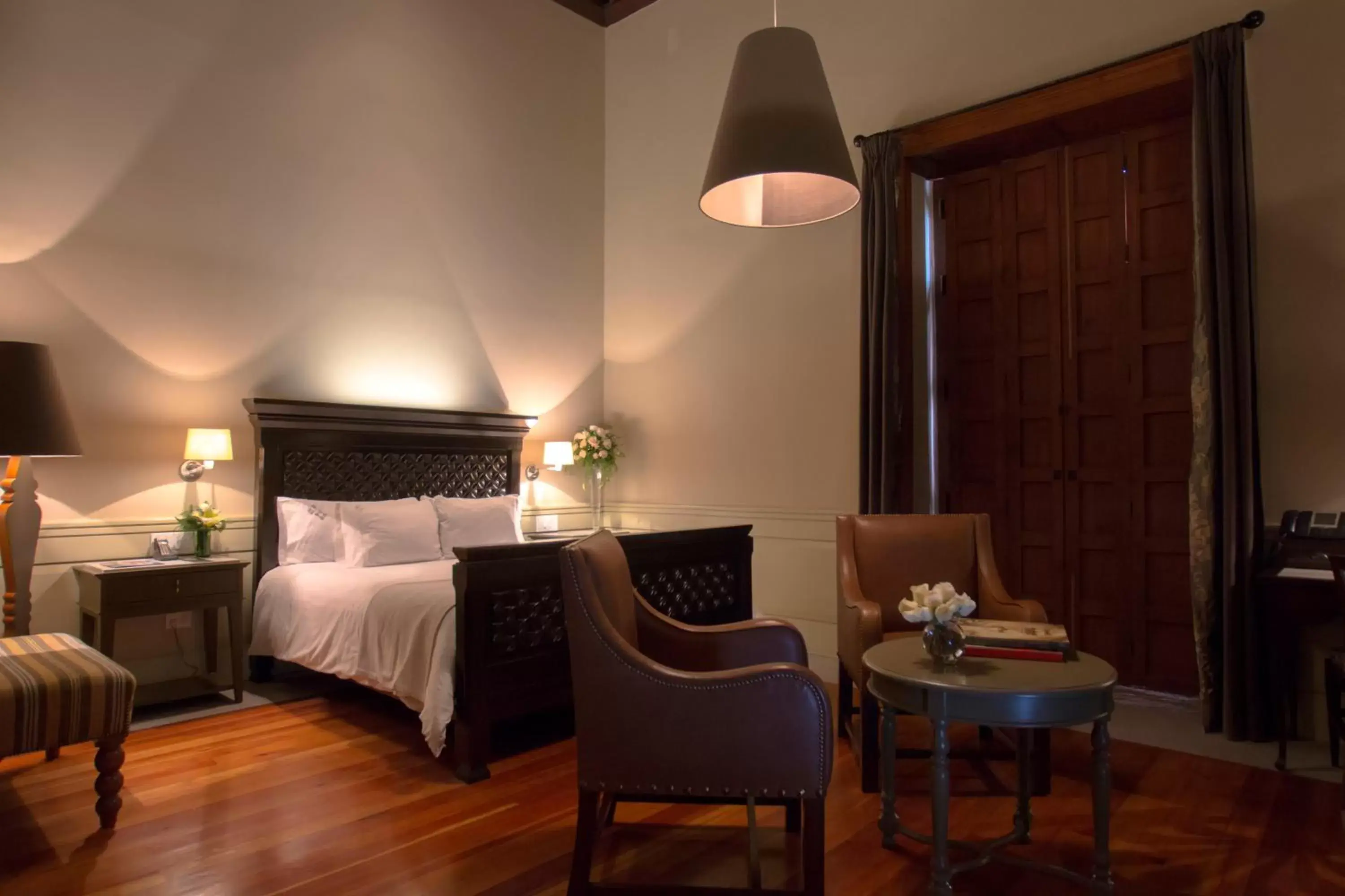 Dining area, Bed in Casa Grande Hotel Boutique