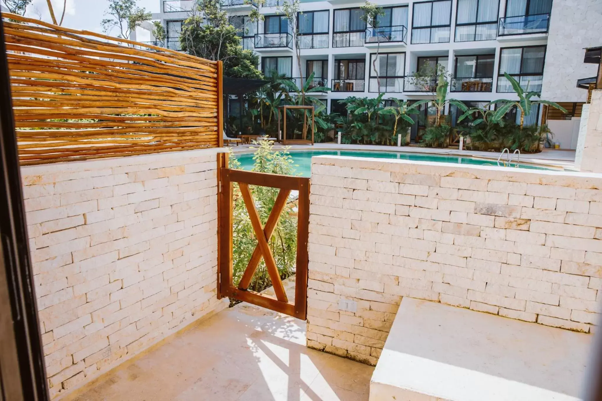 Patio, Swimming Pool in The Waves Tulum