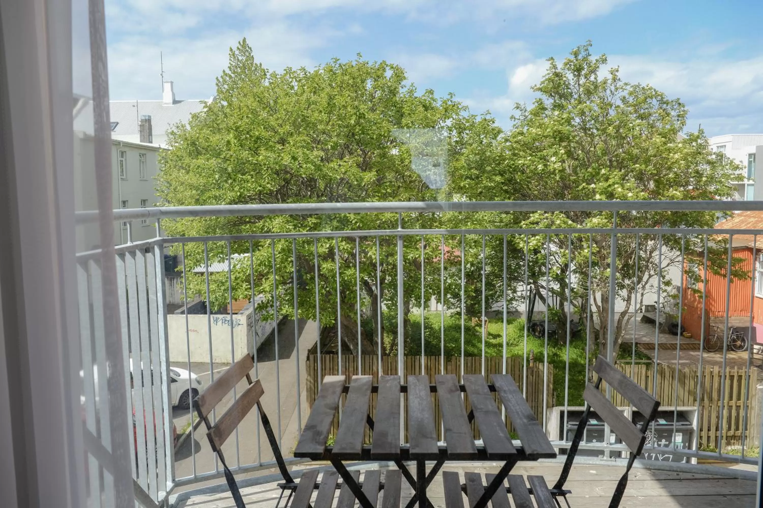 Balcony/Terrace in Saga Studios by Heimaleiga