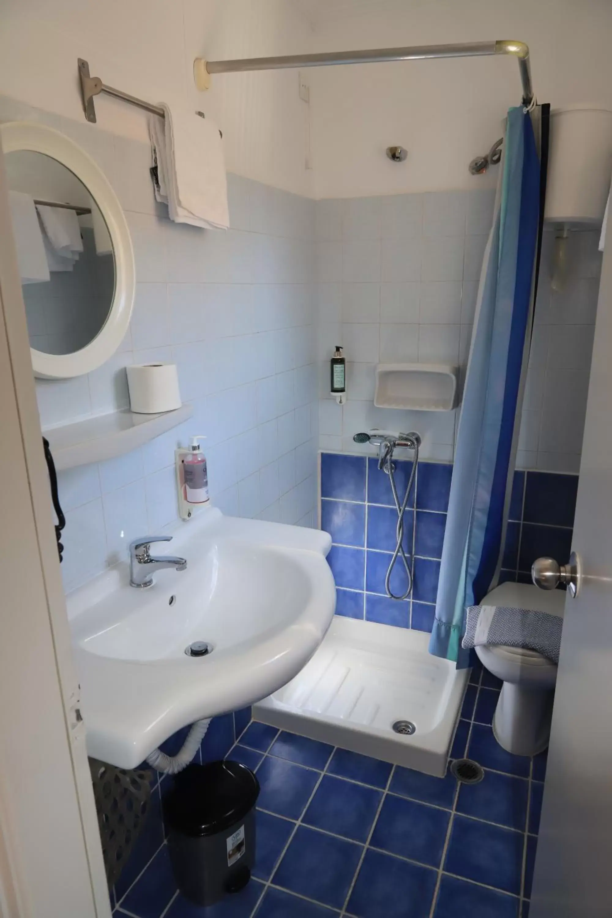 Bathroom in IKAROS Hotel
