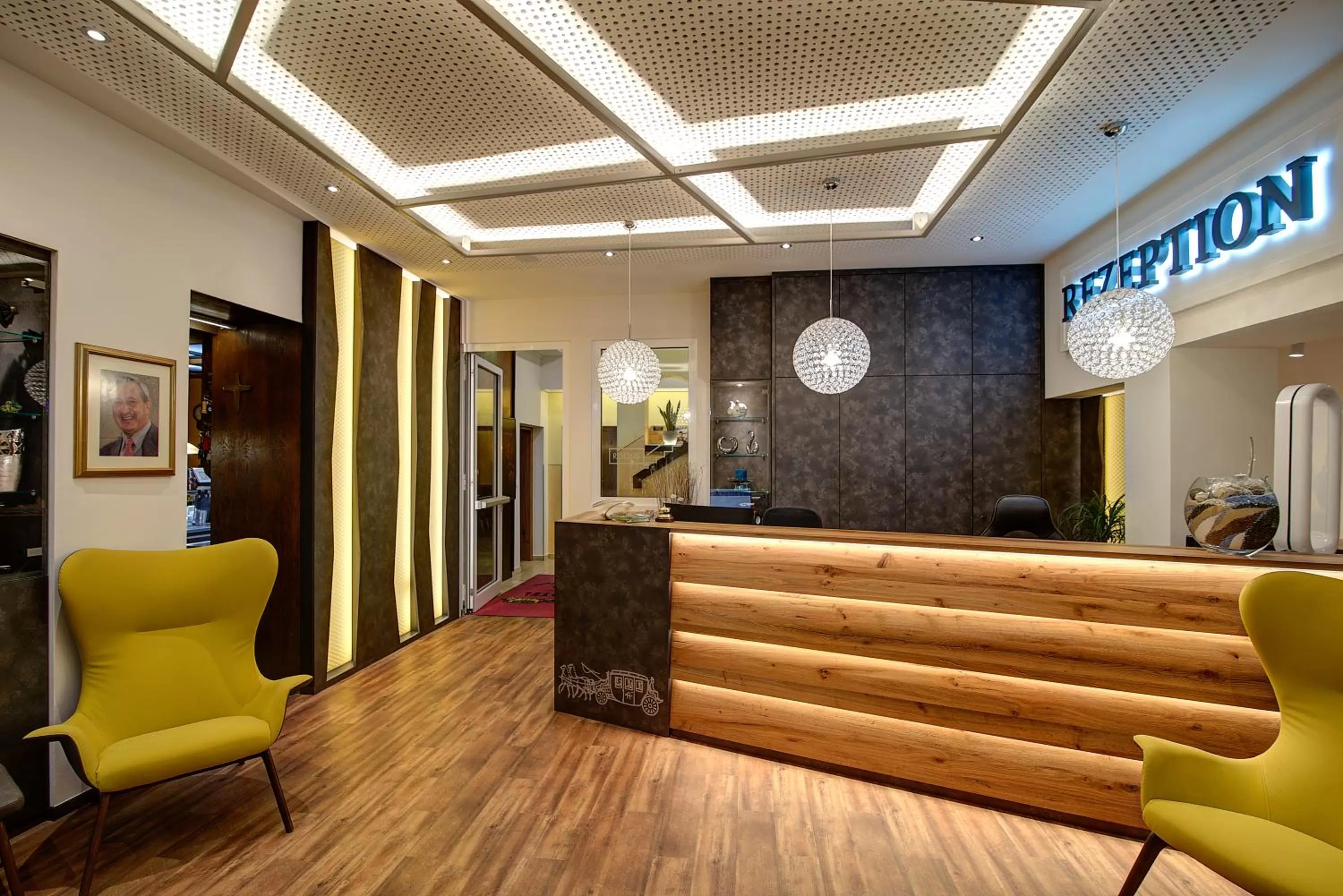 Lobby or reception in Hotel zur Post