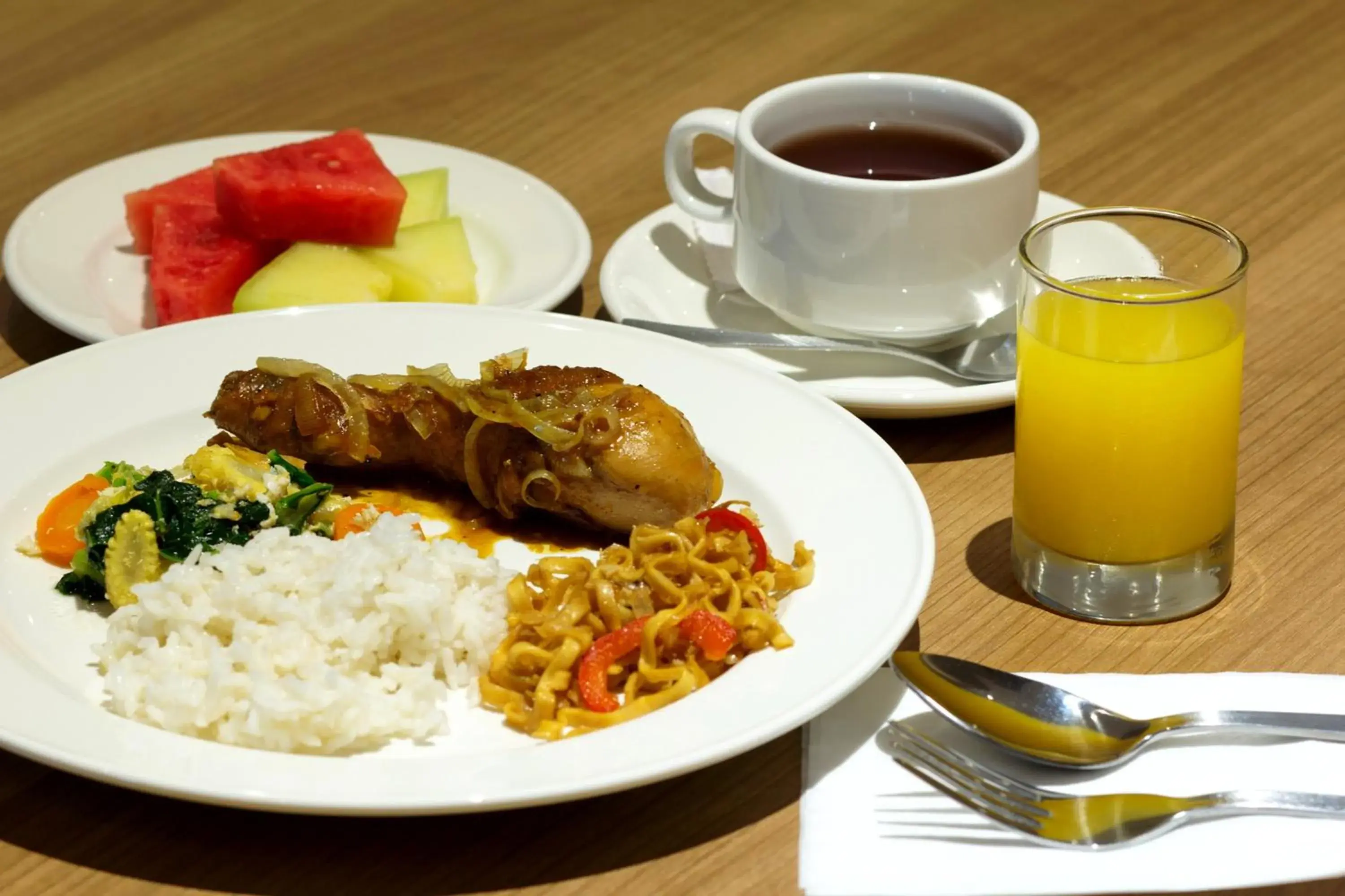 Asian breakfast, Food in Vinotel Cirebon