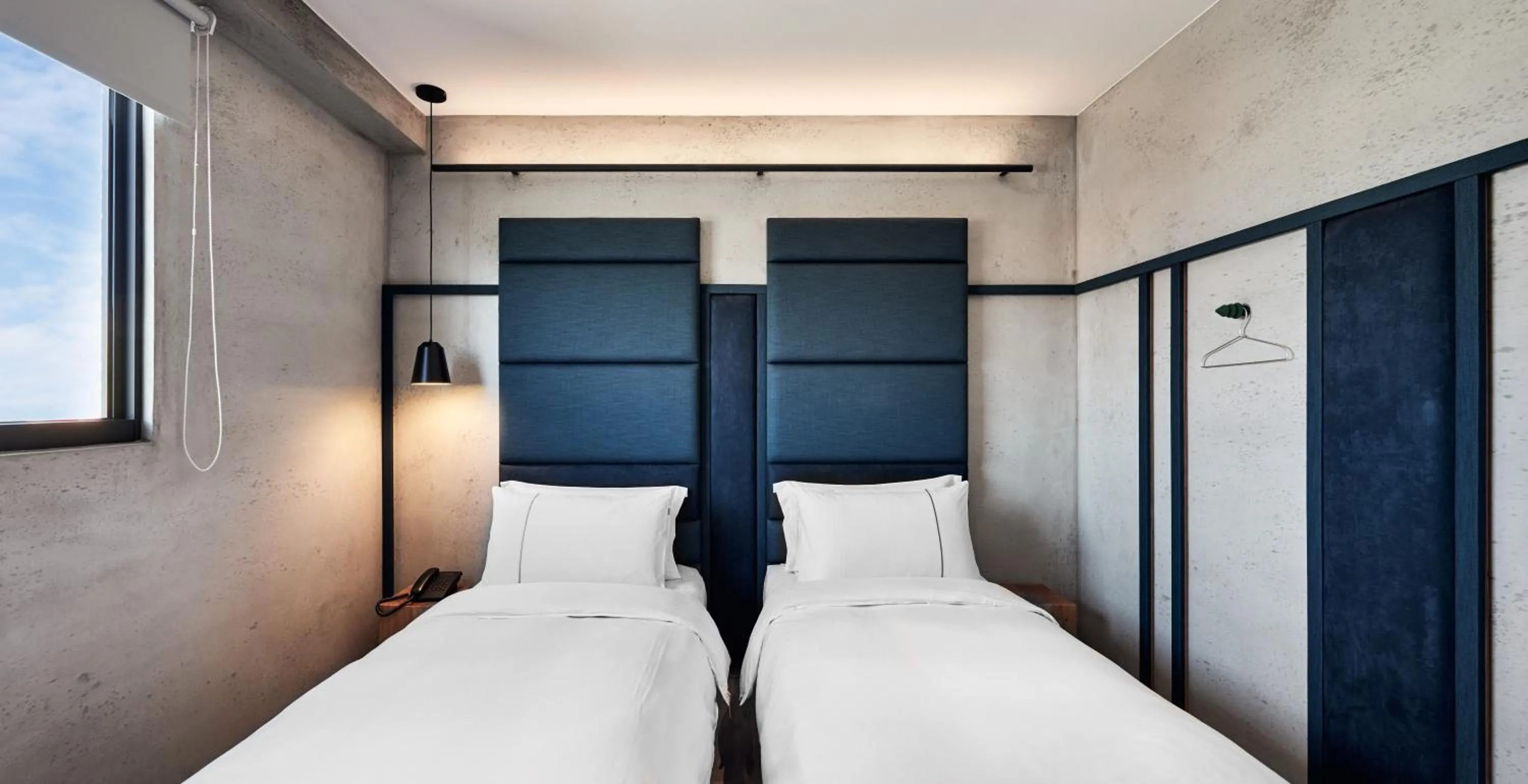 Bed in Waterfront Hotel