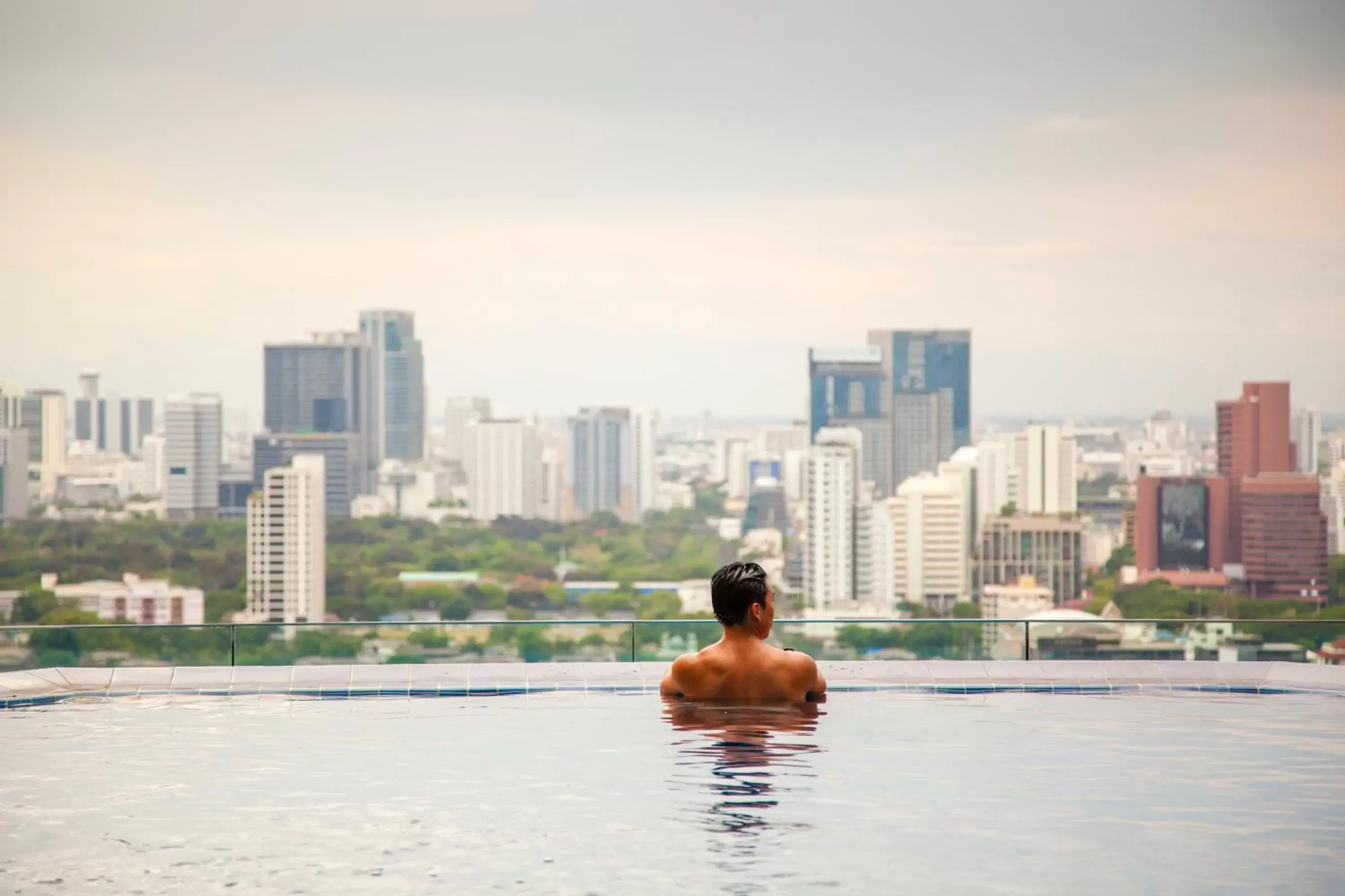 City view in Column Bangkok Hotel