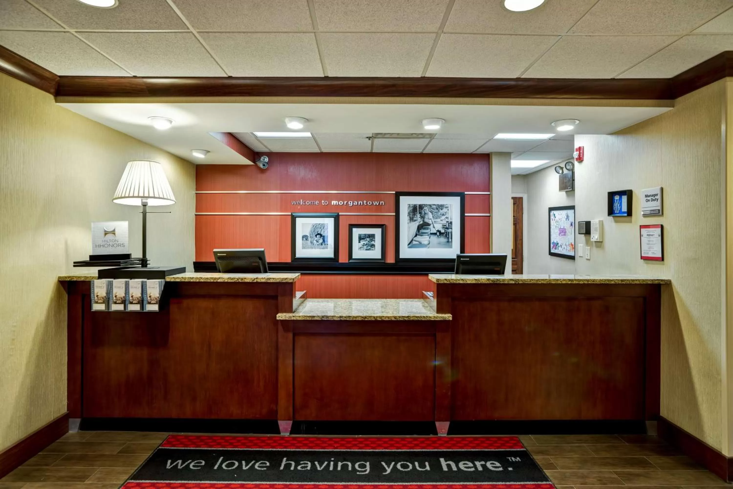 Lobby or reception in Hampton Inn Morgantown