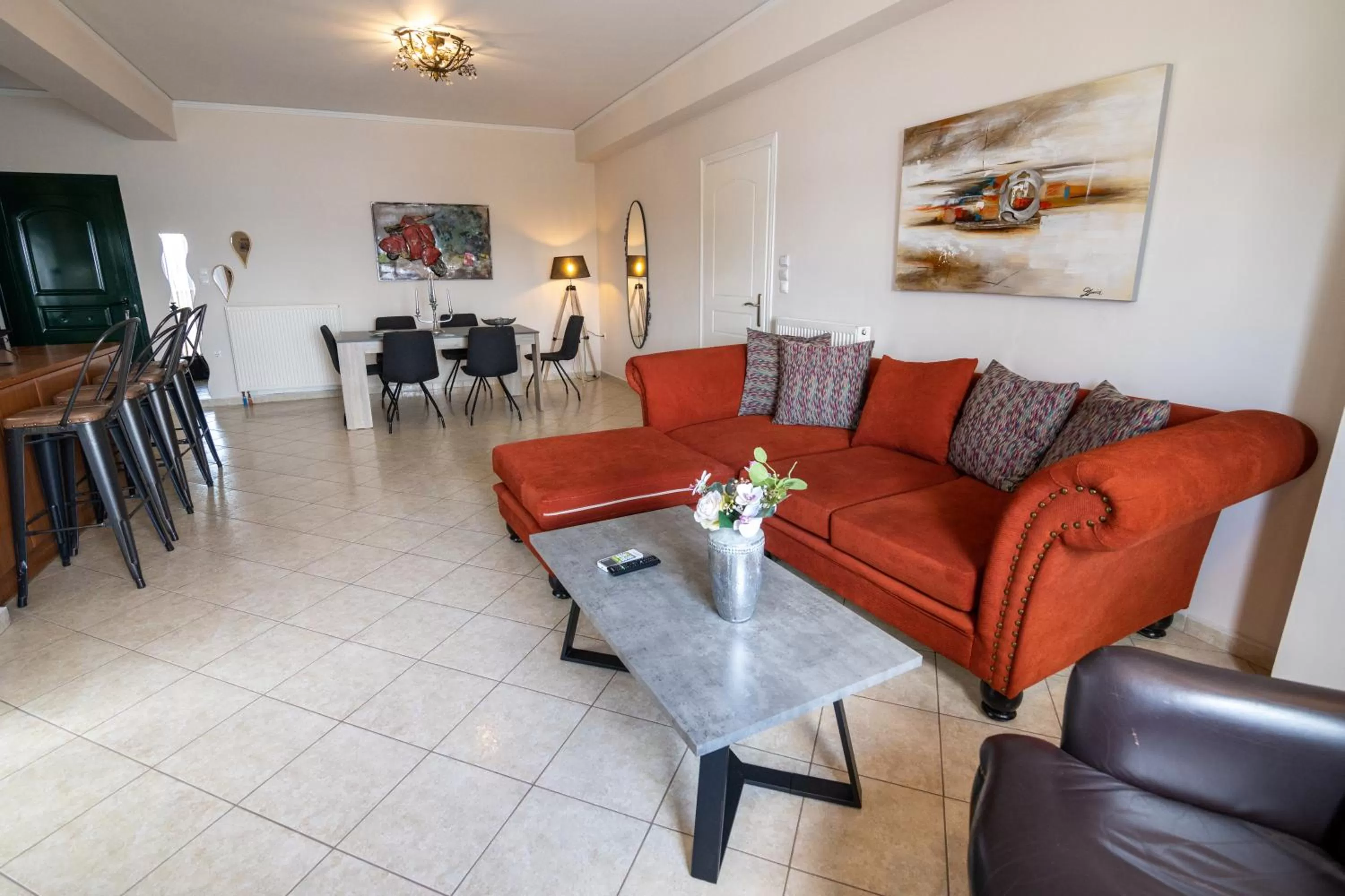 Living room in Votsalakia Hotel & Luxury Apartments