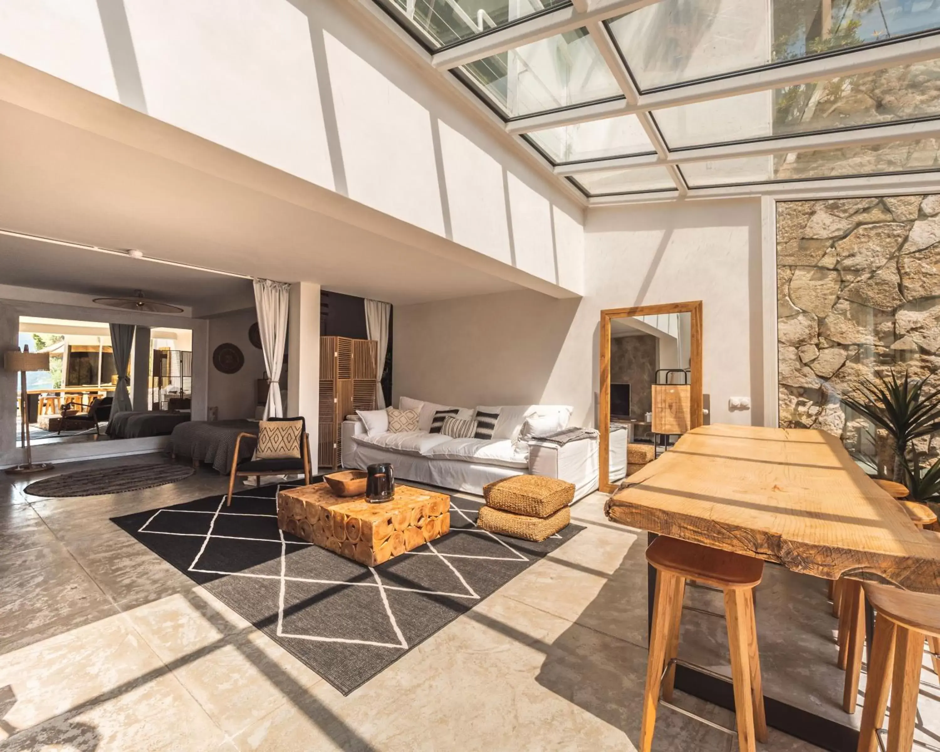 Living room, Seating Area in Hotel de La Plage - Mahogany