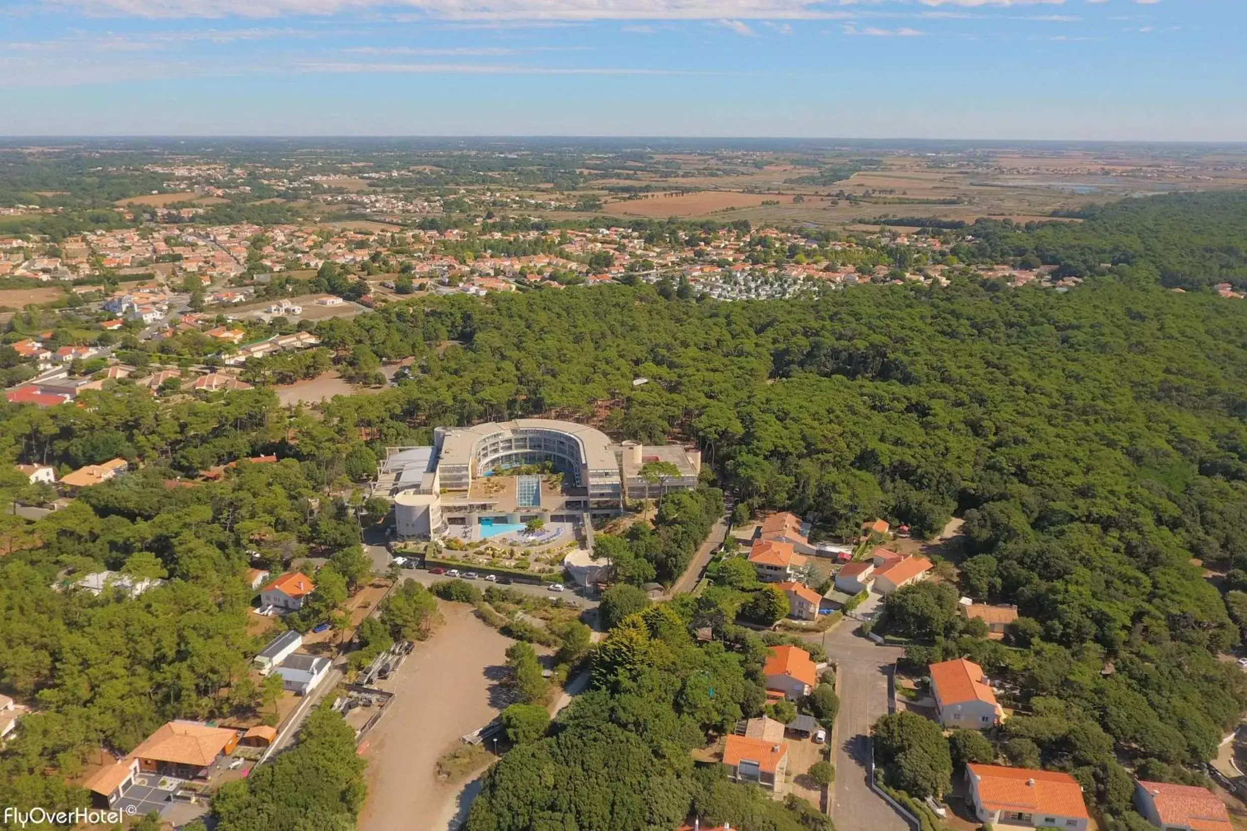 Property building, Bird's-eye View in Club Vacances Bleues Les Jardins De l'Atlantique