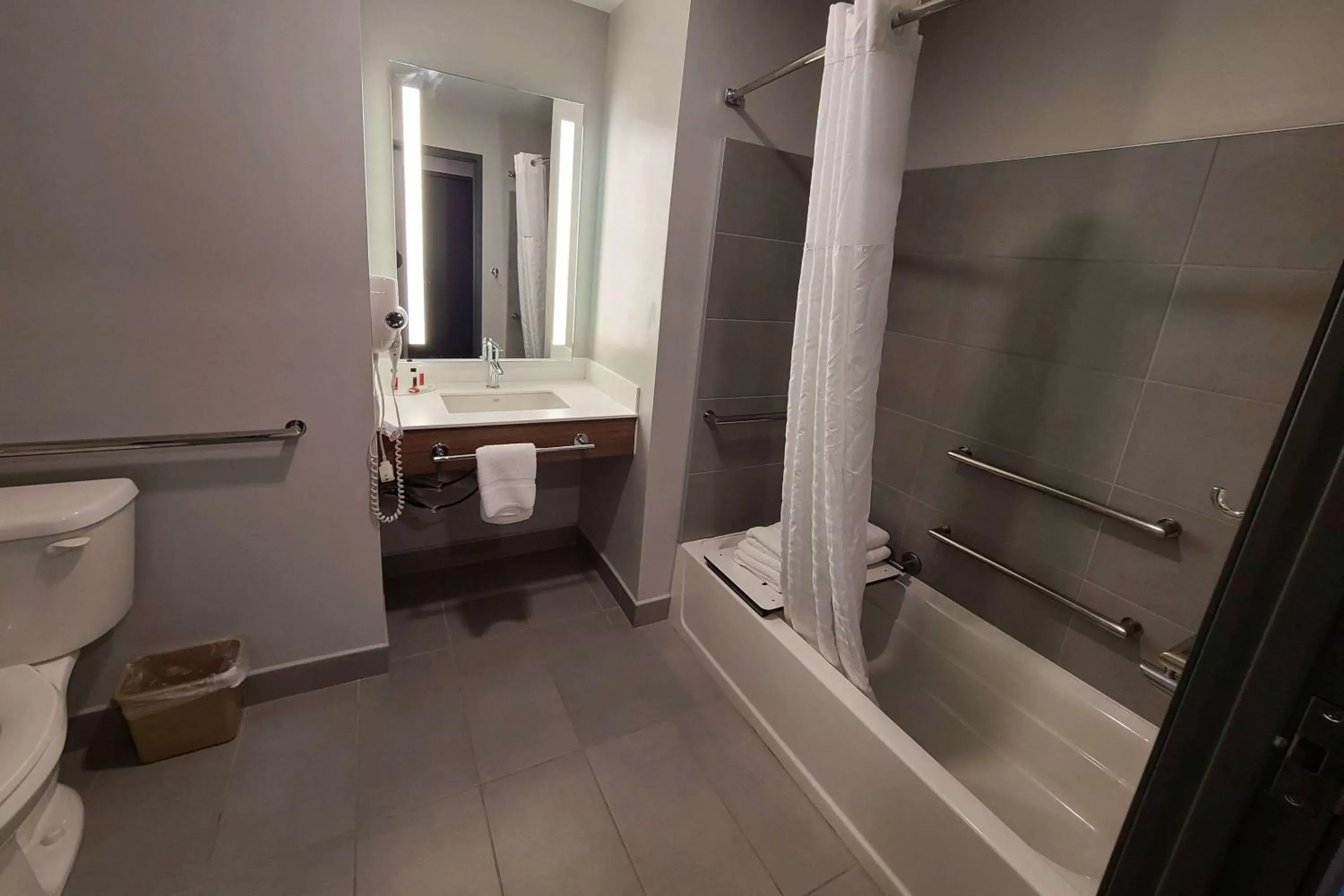 Bathroom in Microtel Inn & Suites by Wyndham Milford