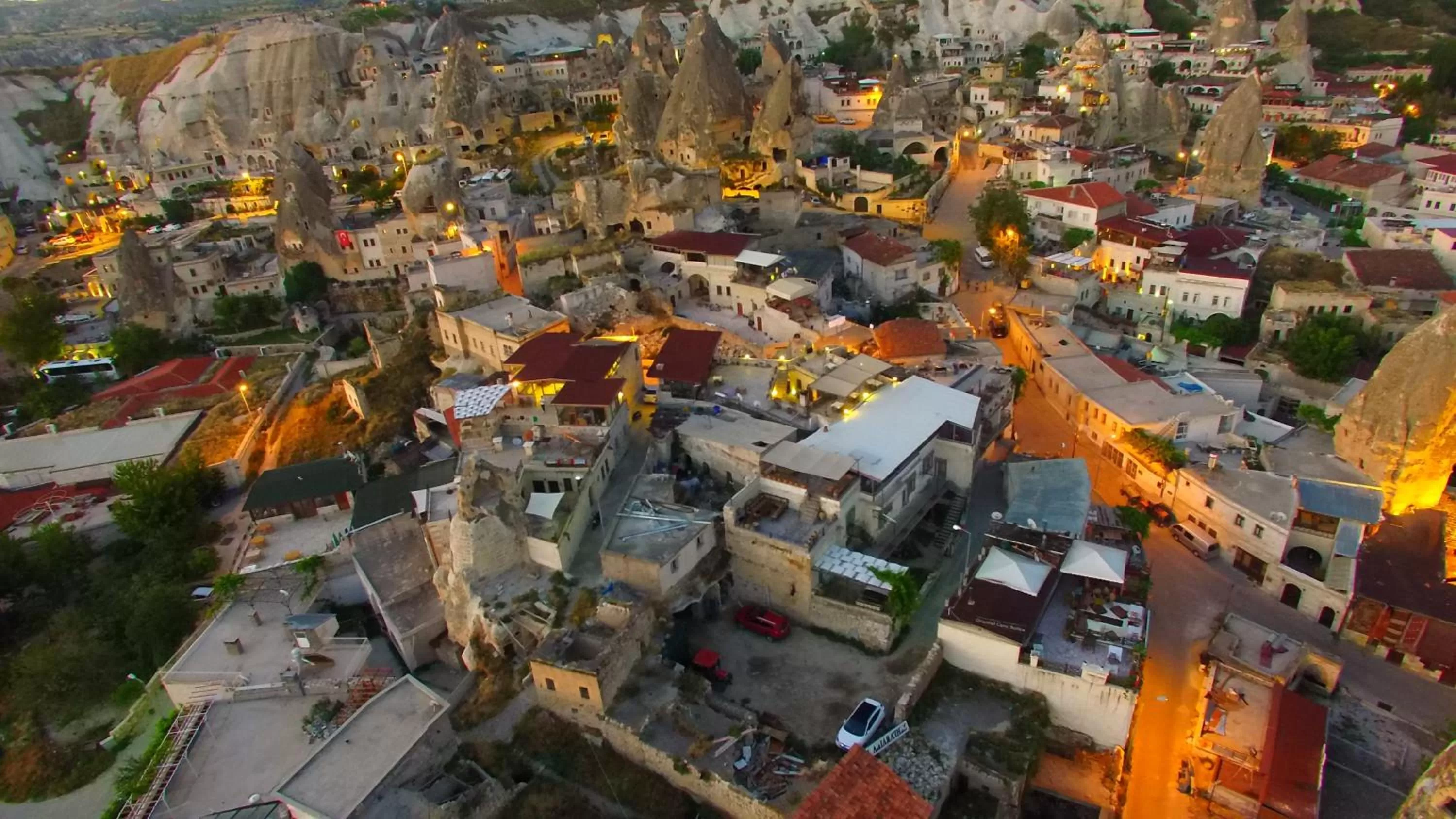 Night in Bedrock Cave Hotel