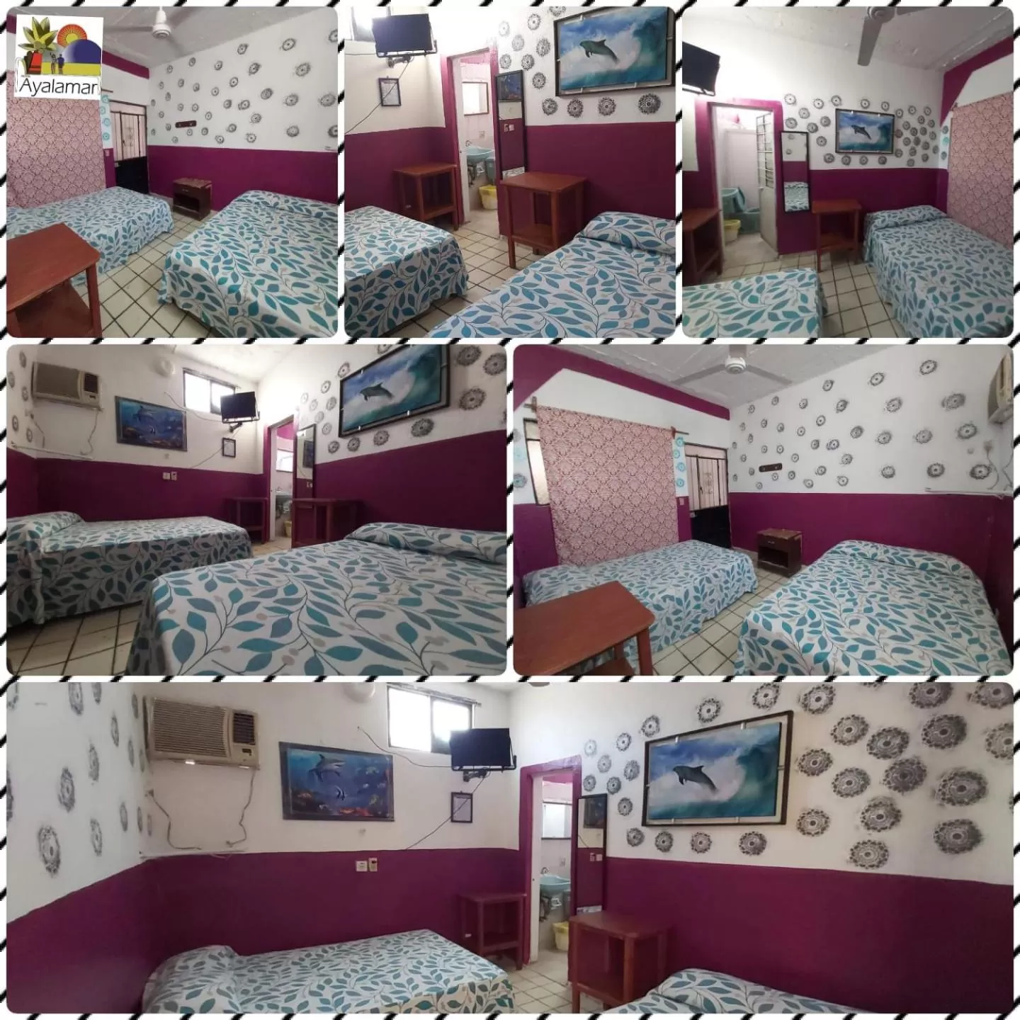 Bed, Bird's-eye View in Hotel Ayalamar Manzanillo