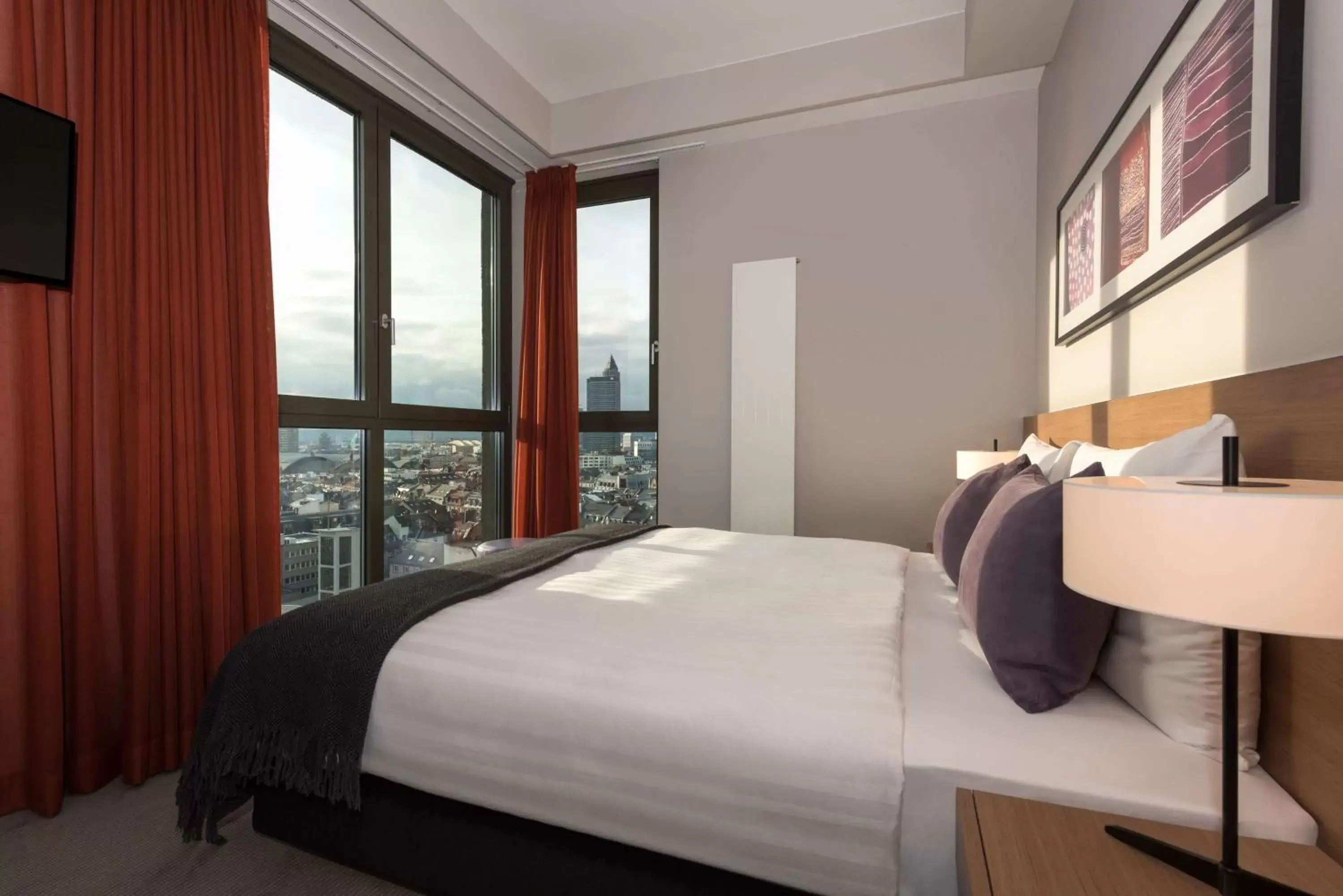 Bedroom, Bed in Adina Apartment Hotel Frankfurt Neue Oper Bedroom, Bed in Adina Apartment Hotel Frankfurt Neue Oper