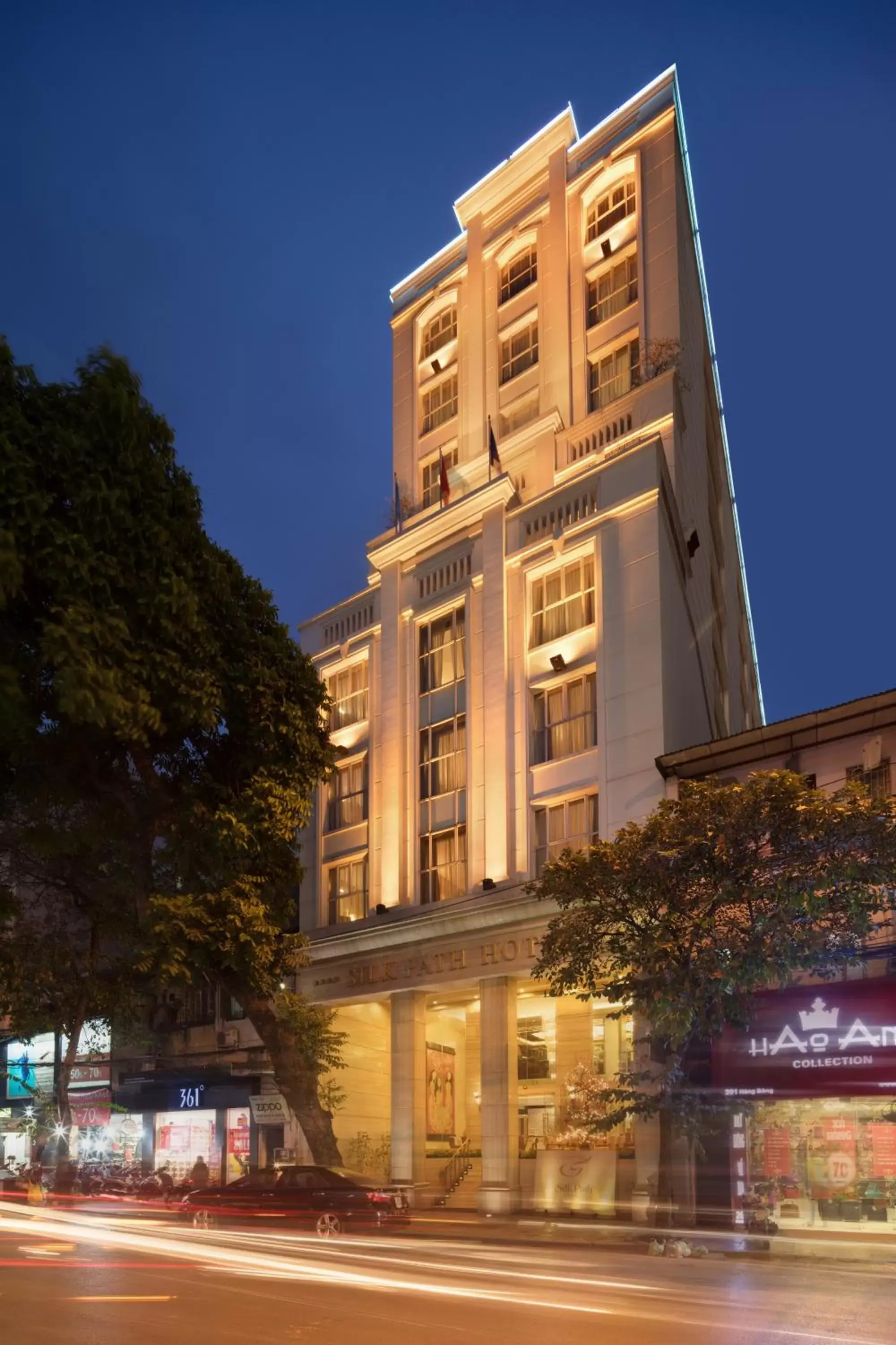 Facade/entrance, Property Building in Silk Path Hanoi Hotel