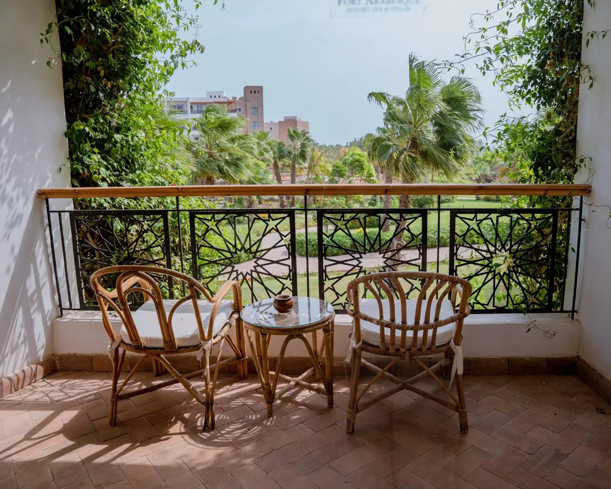 View (from property/room), Balcony/Terrace in Fort Arabesque Resort, Spa & Villas