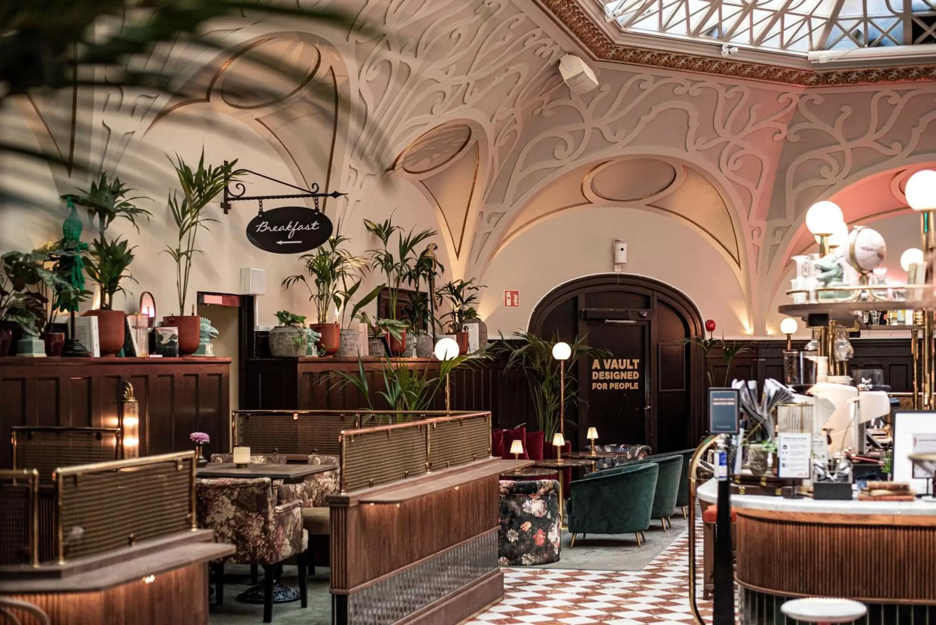 Lobby or reception in The Vault Hotel, WorldHotels Crafted Lobby or reception in The Vault Hotel, WorldHotels Crafted