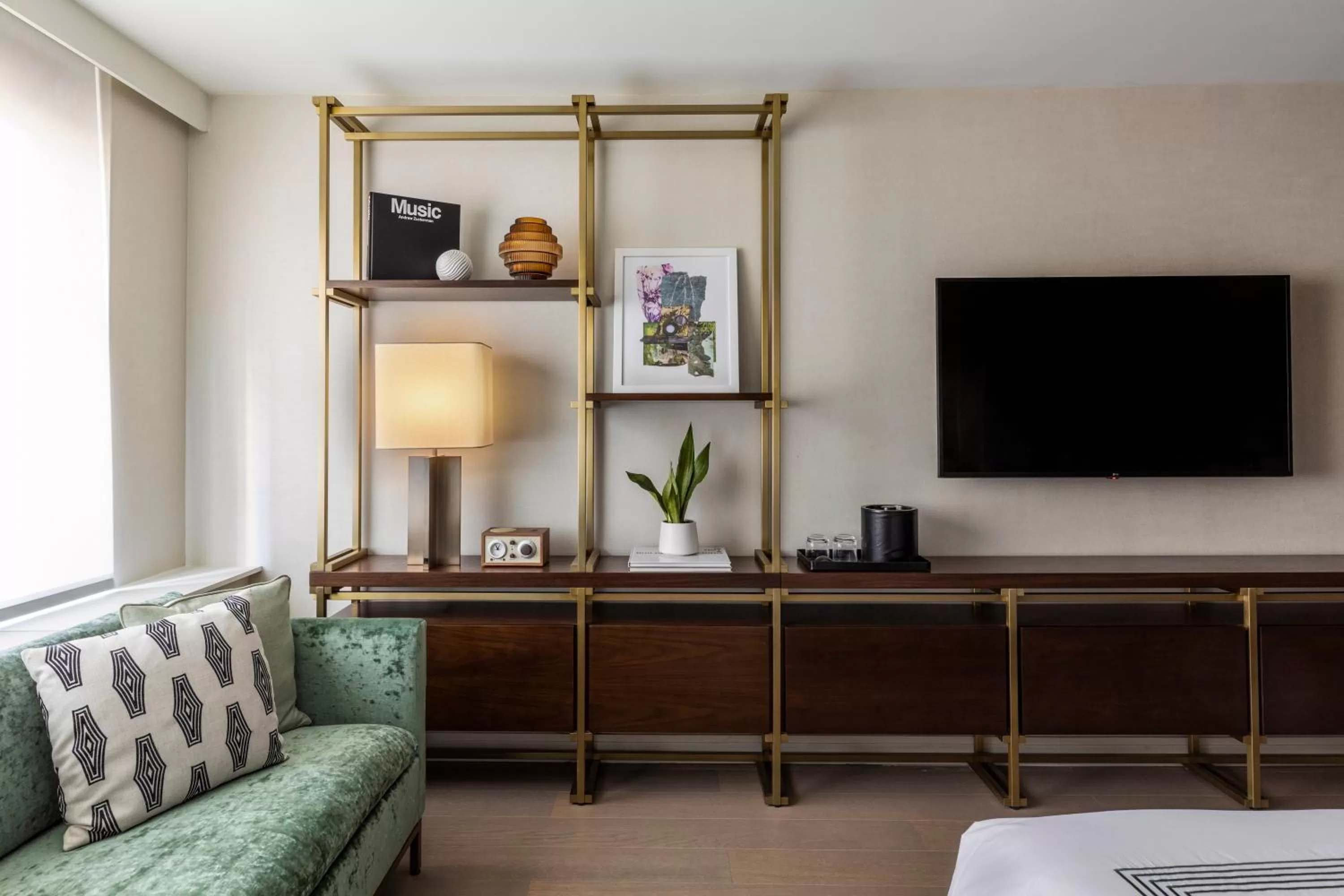 Seating area in Thompson Central Park New York, by Hyatt