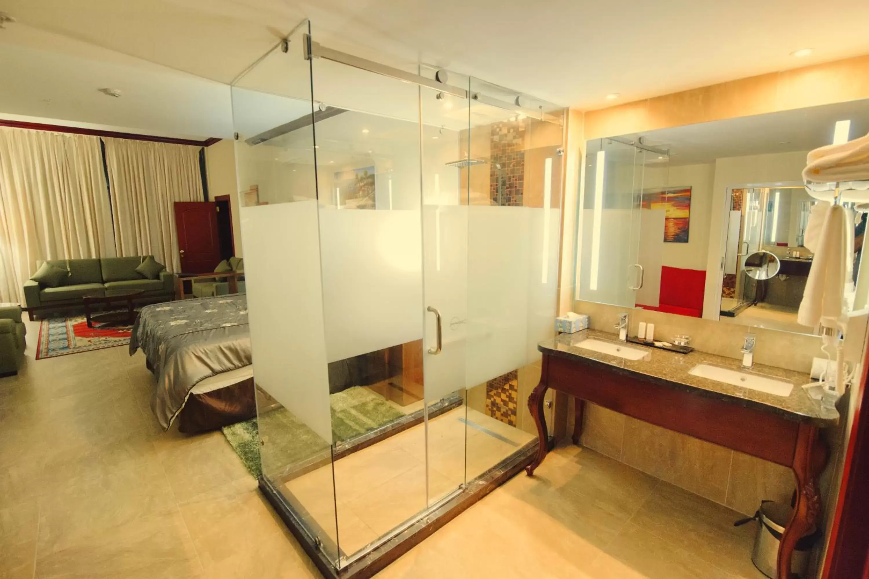 Bed, Bathroom in Ramada by Wyndham Princess Georgetown