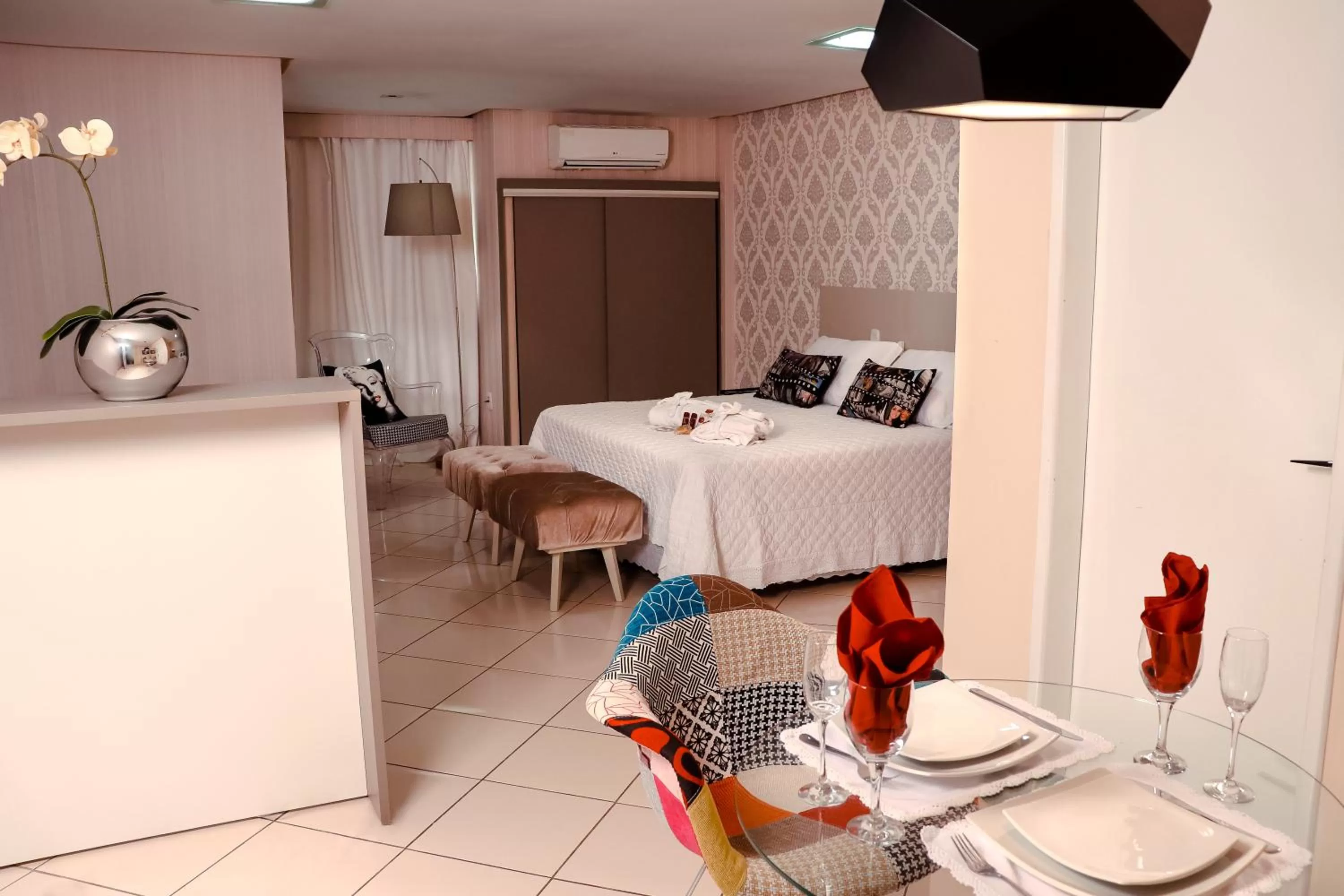 Bed in San Marino Hotel