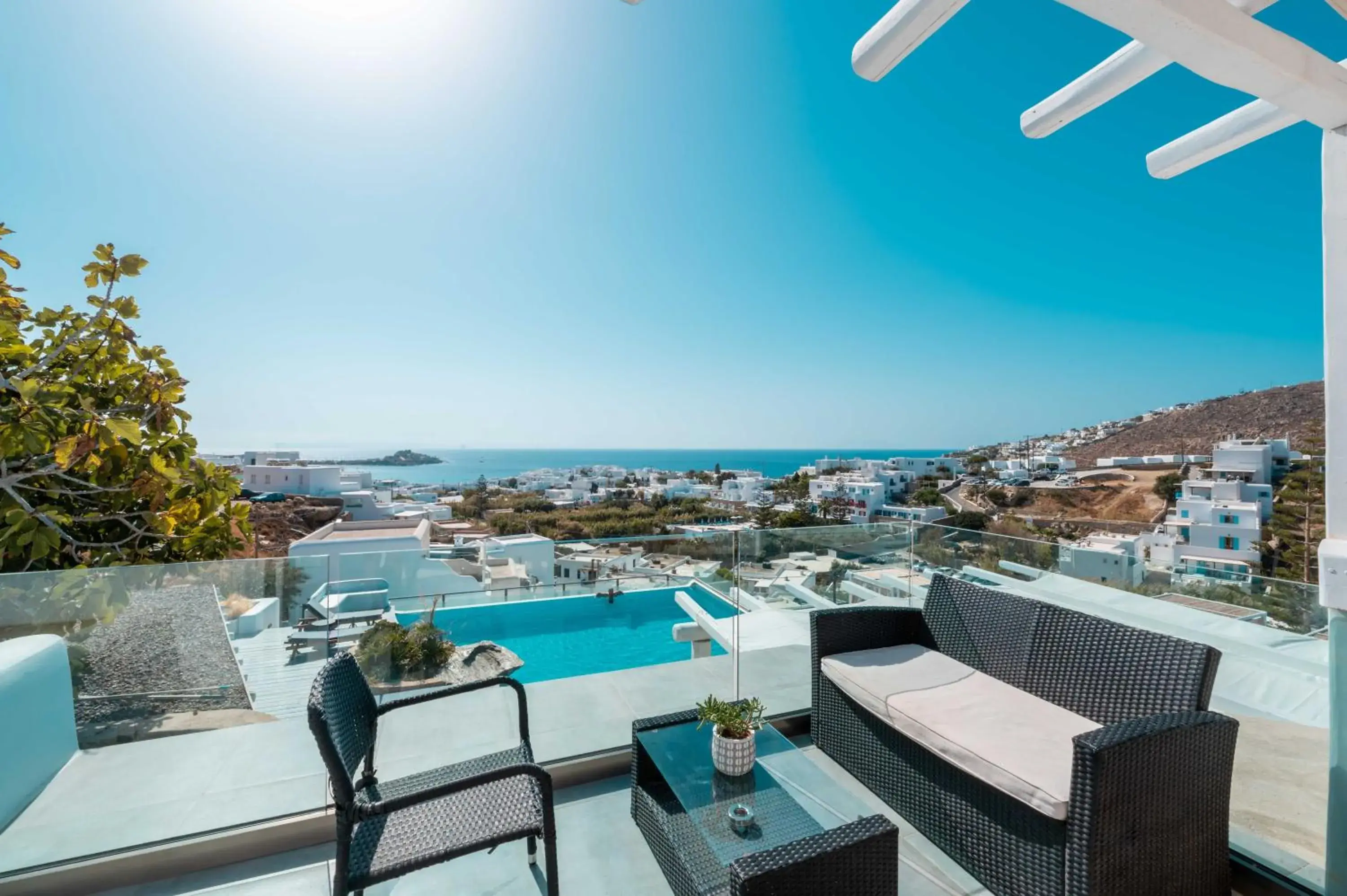 View (from property/room), Swimming Pool in Mr & Mrs White Mykonos