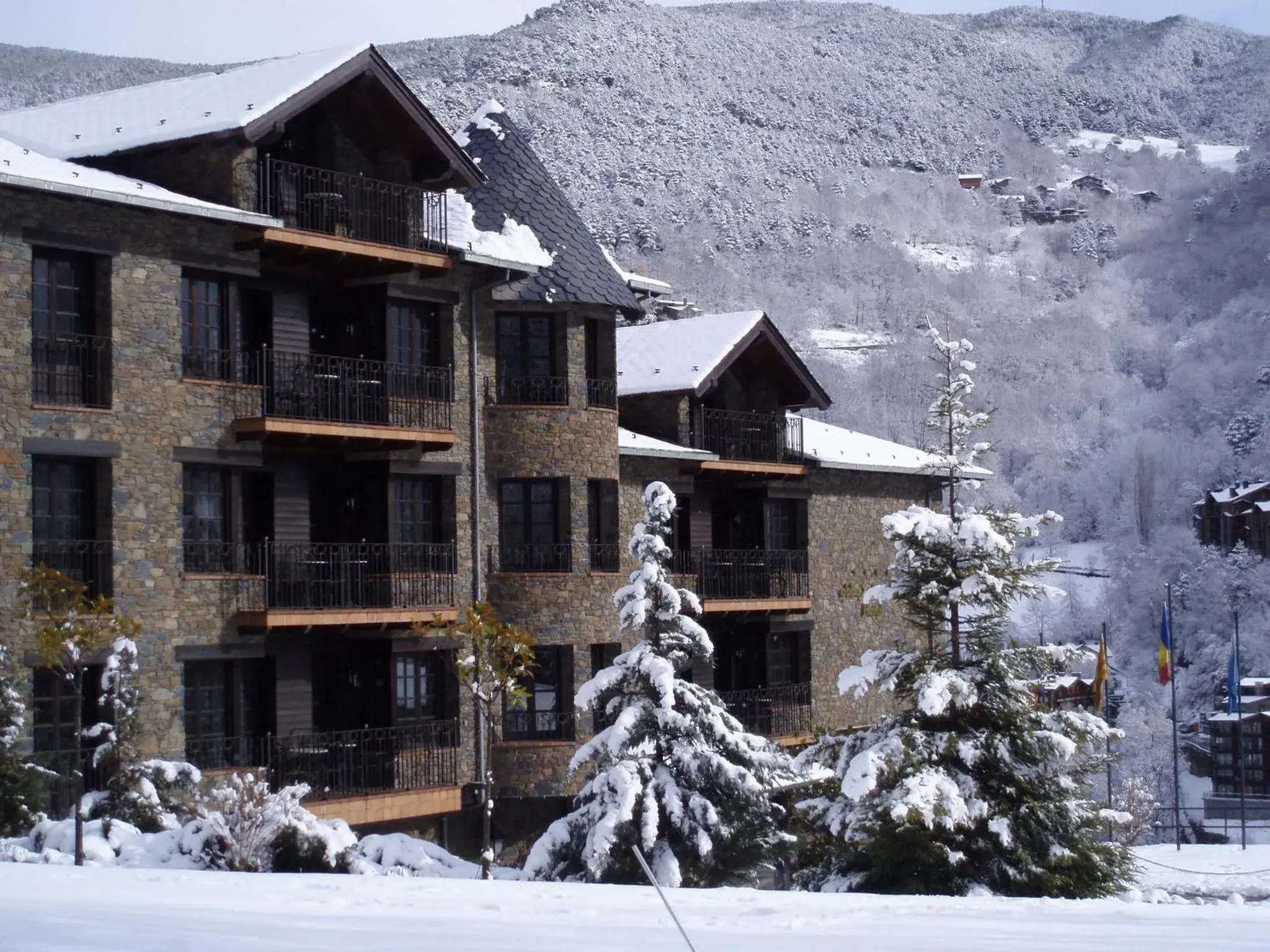 Property building, Winter in Abba Xalet Suites Hotel