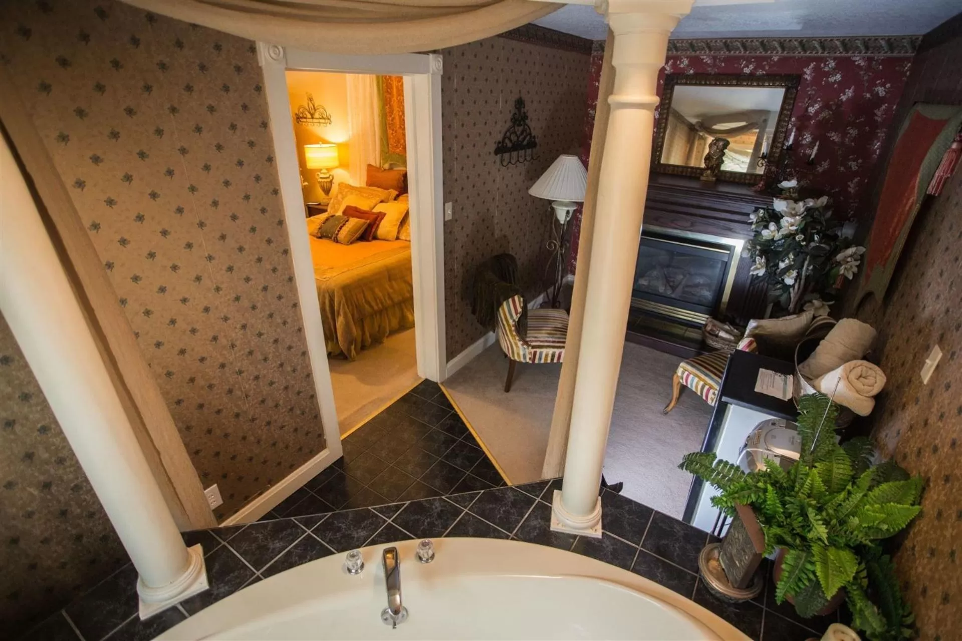 Bed in Woodstock Inn Bed & Breakfast