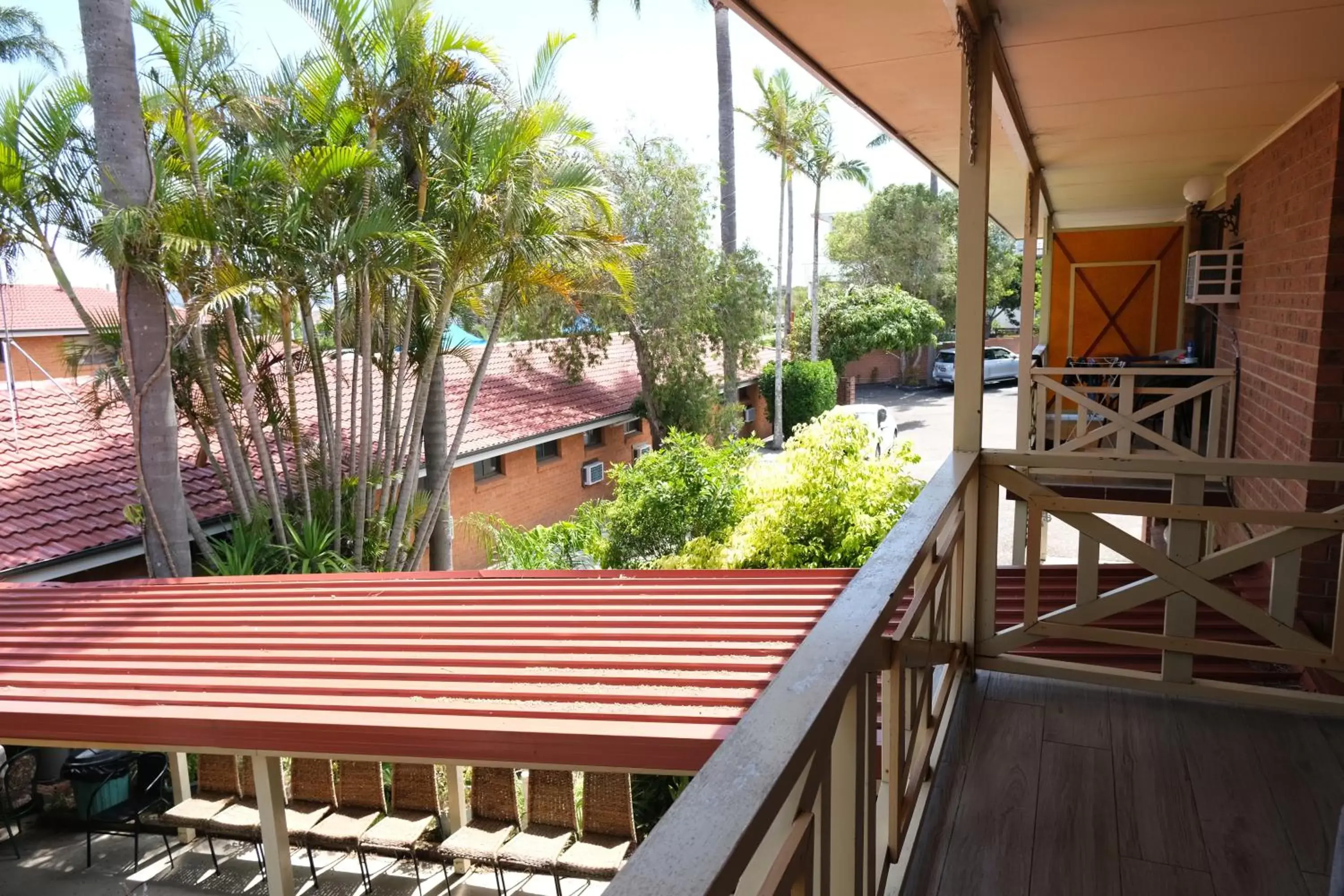 View (from property/room), Balcony/Terrace in Sapphire Palms Motel