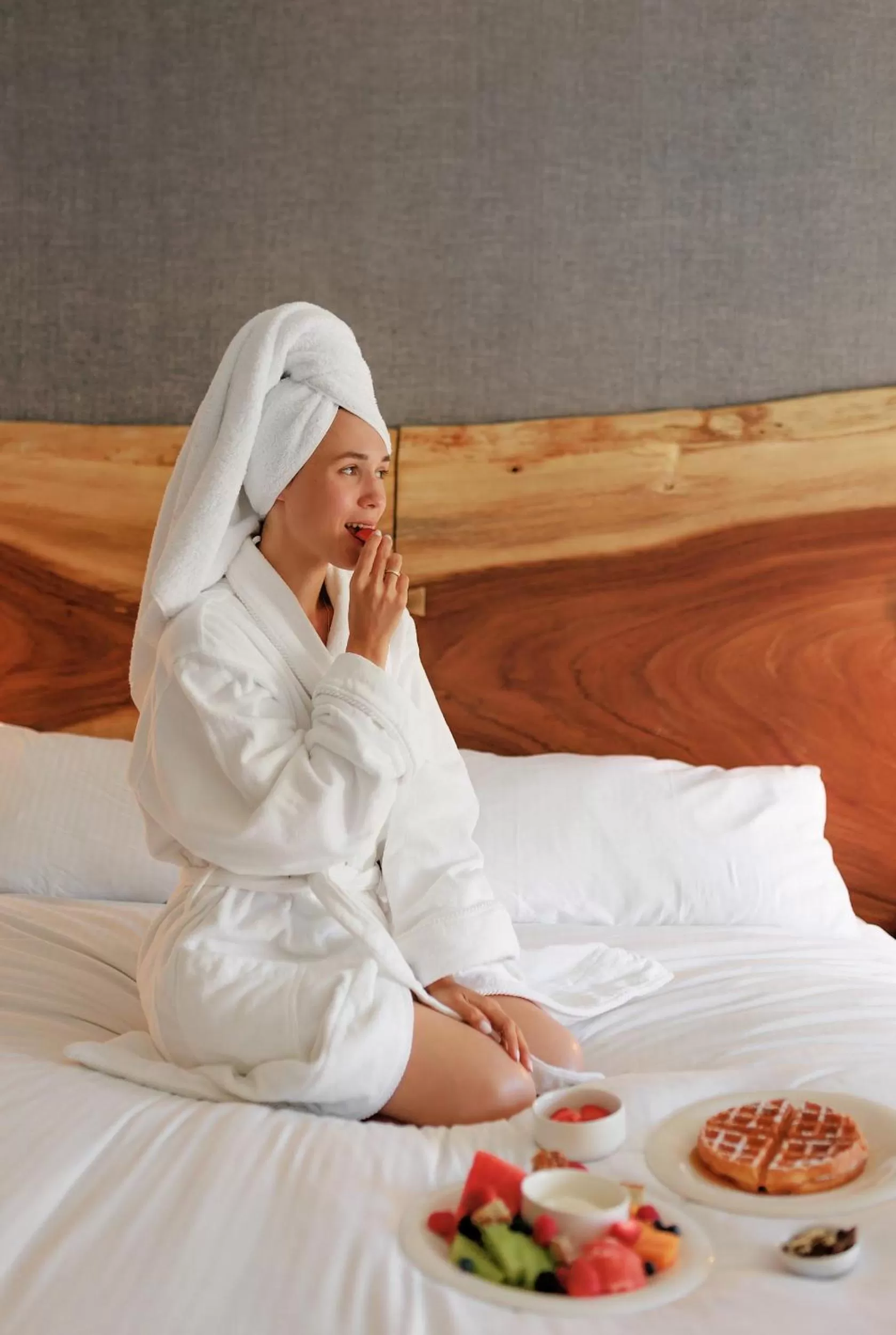 Bed in Fairmont Chateau Whistler