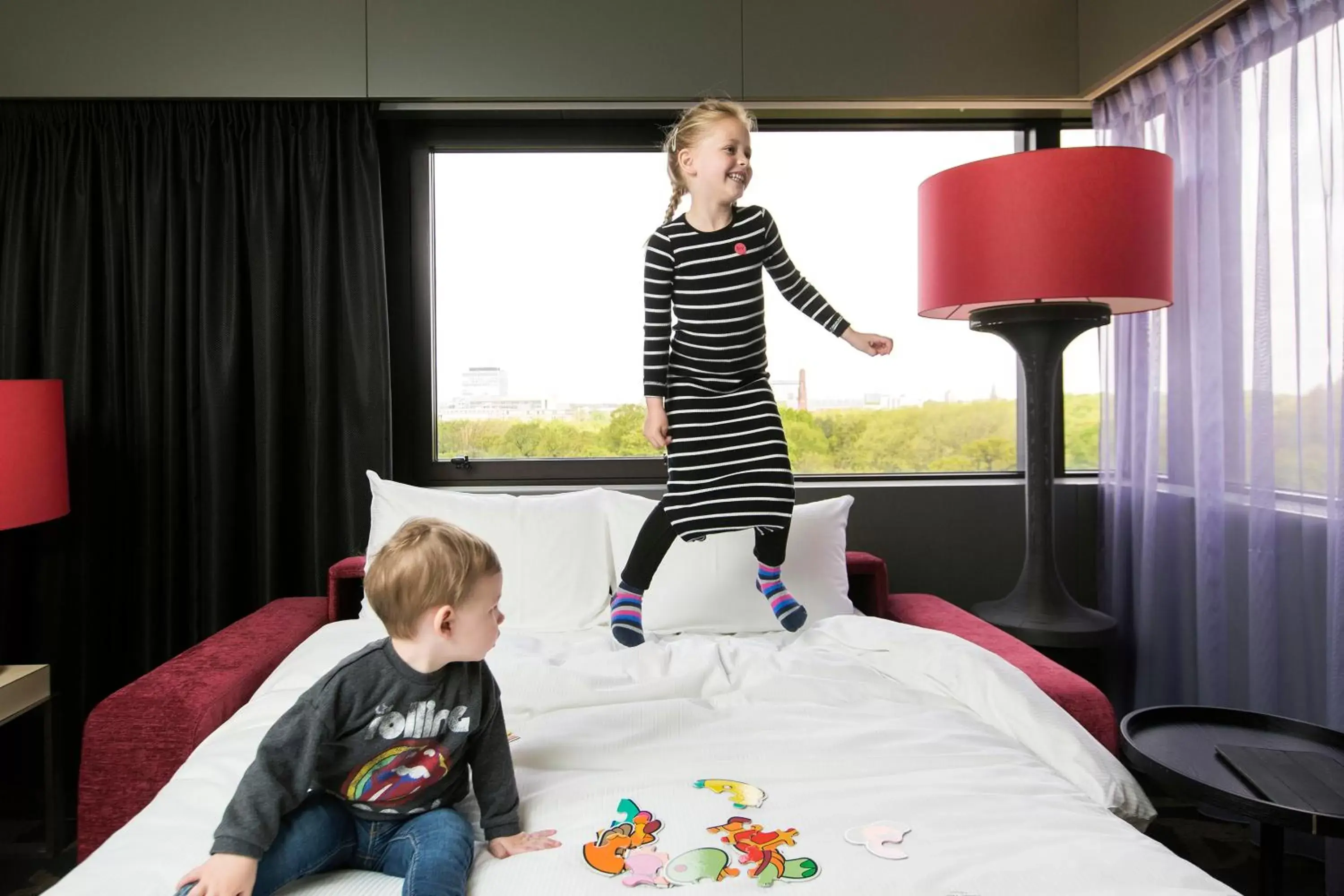 Bed, Children in Babylon Hotel Den Haag