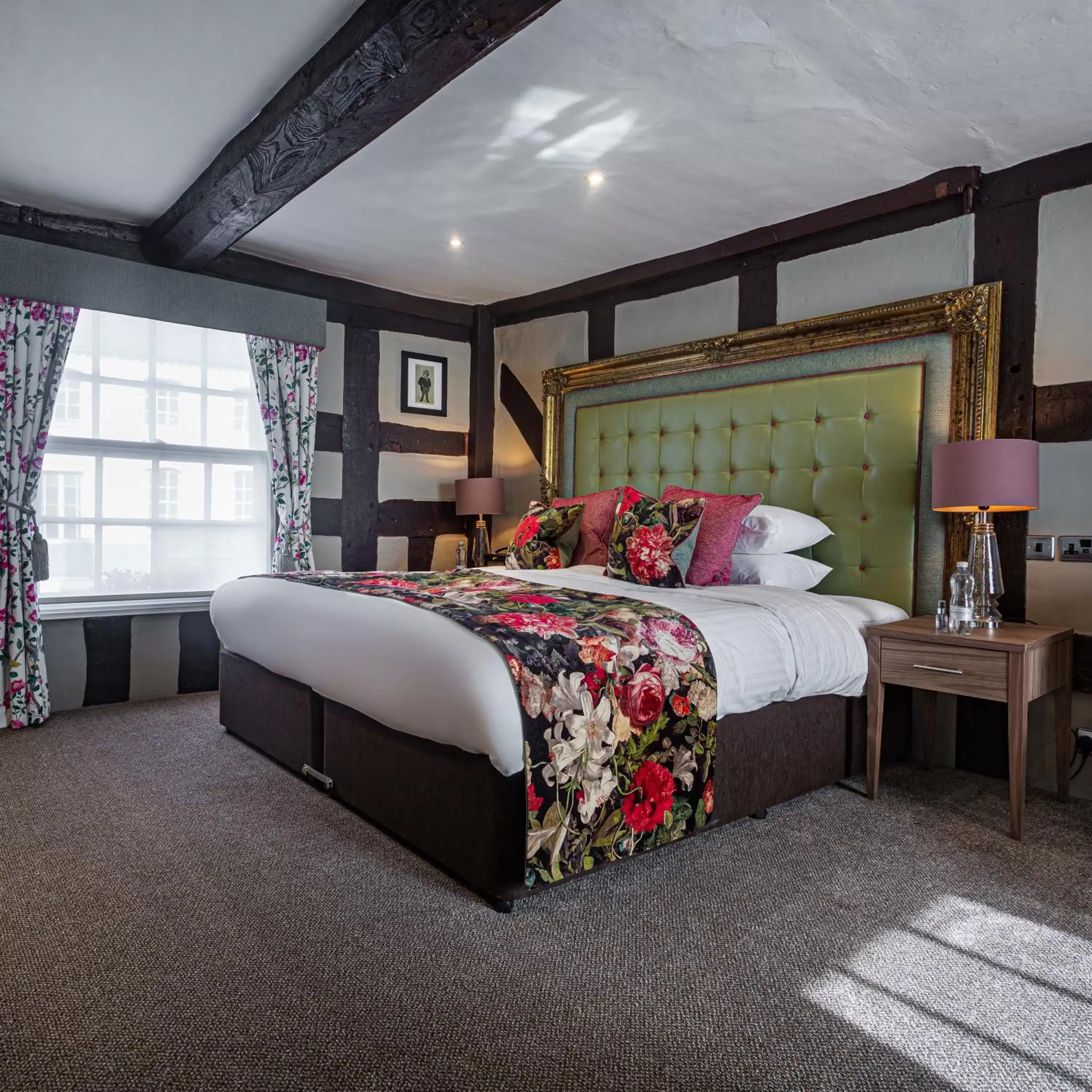 Bedroom, Bed in The Feathers Hotel, Ledbury, Herefordshire