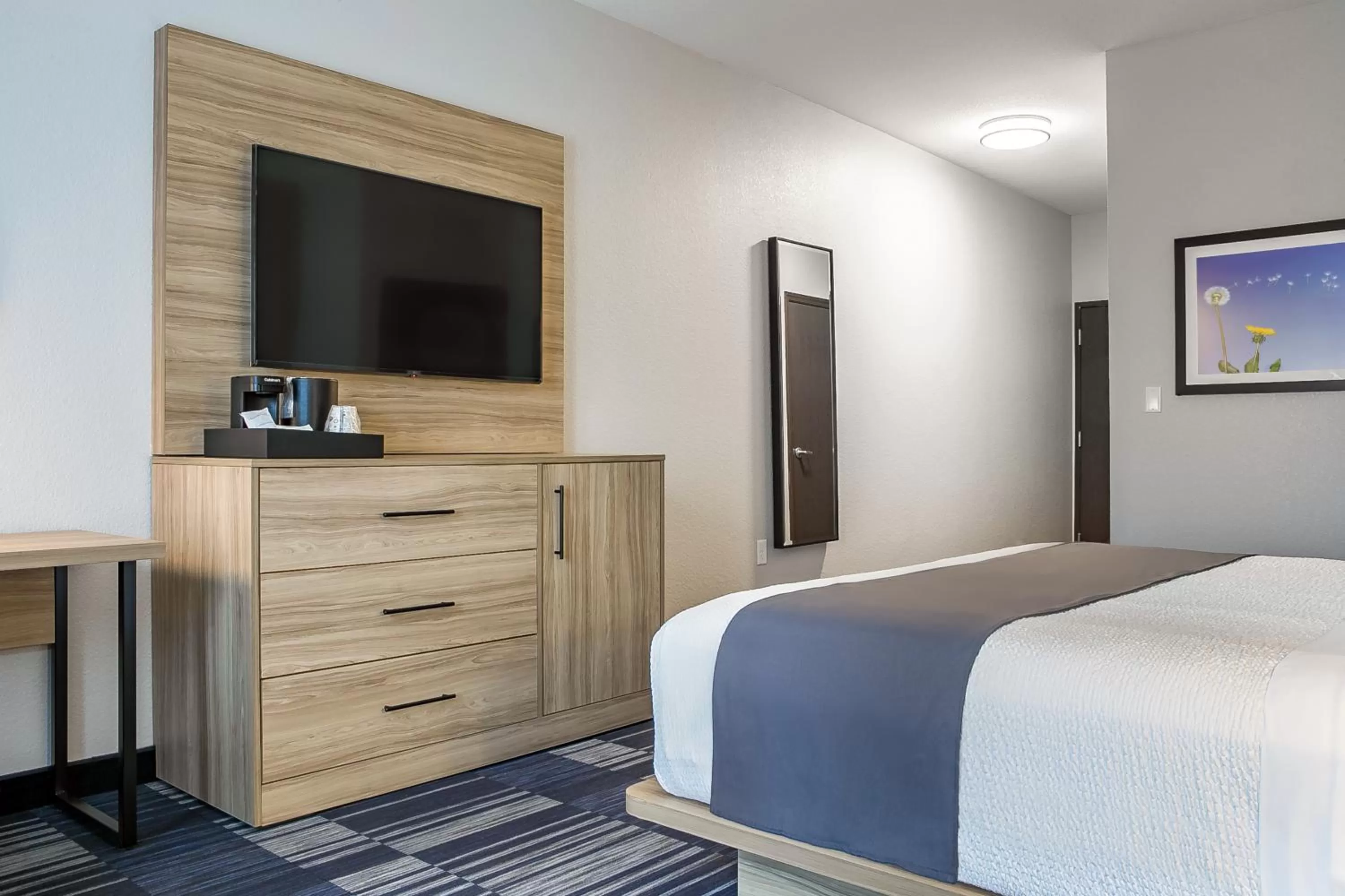 Bed in Winds Hotel at Crosswinds Casino