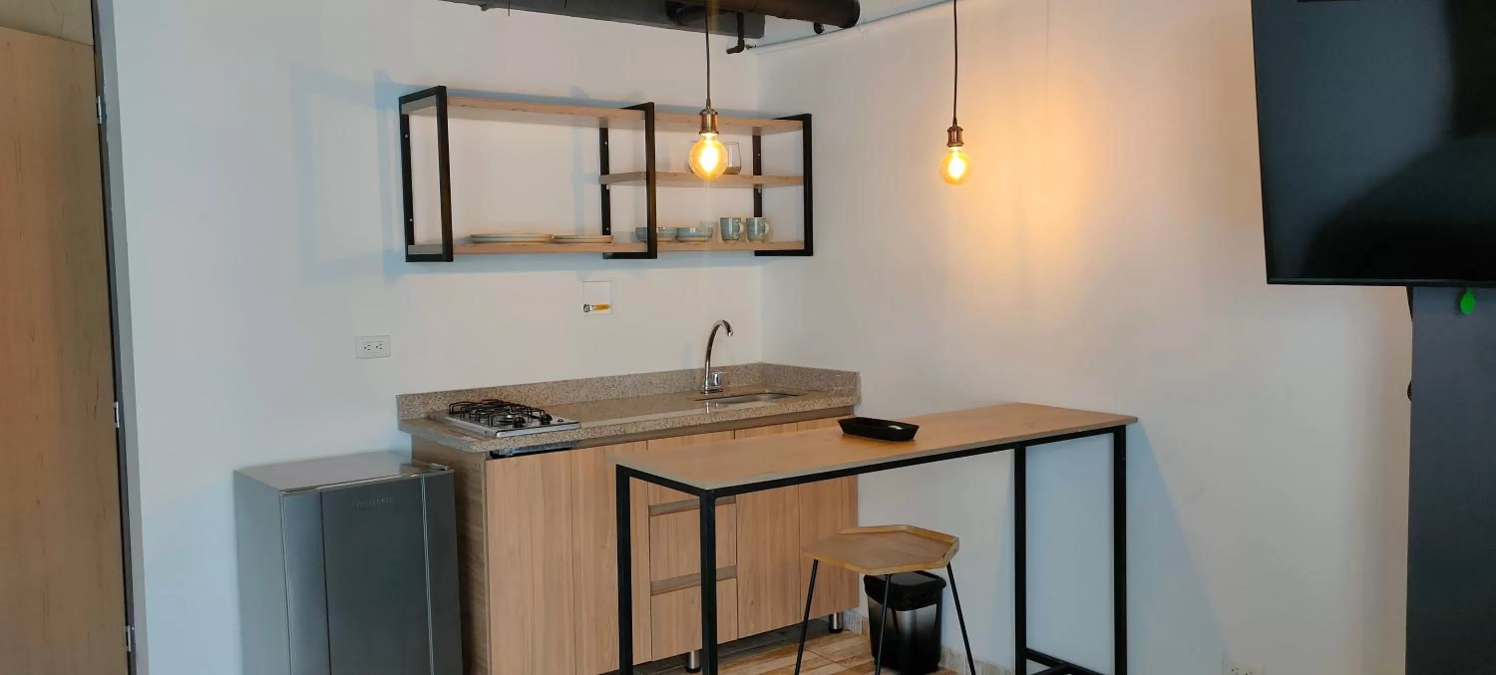 kitchen in Hotel Lexum Estadio