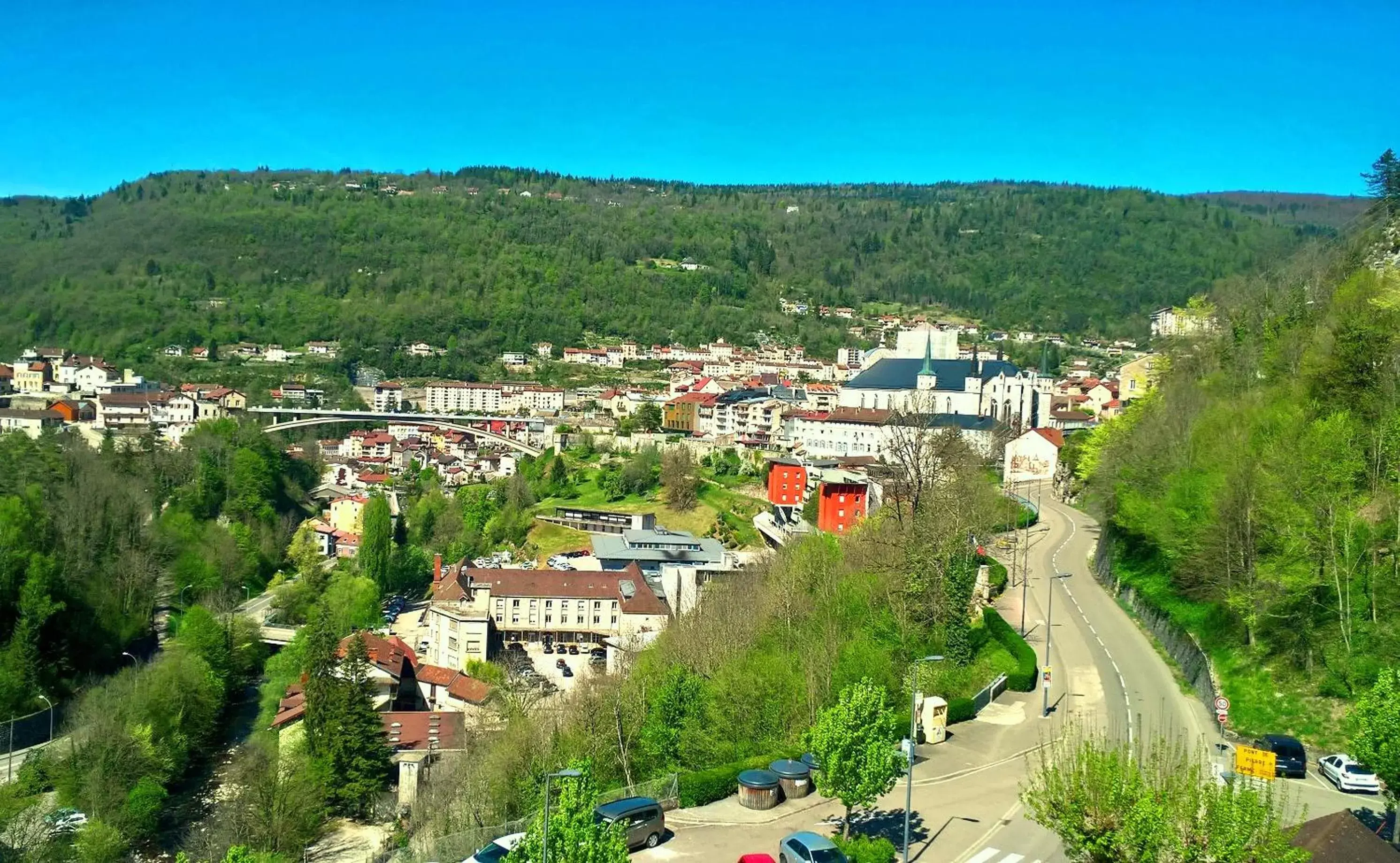 City view, Bird's-eye View in Hôtel Saint-Hubert