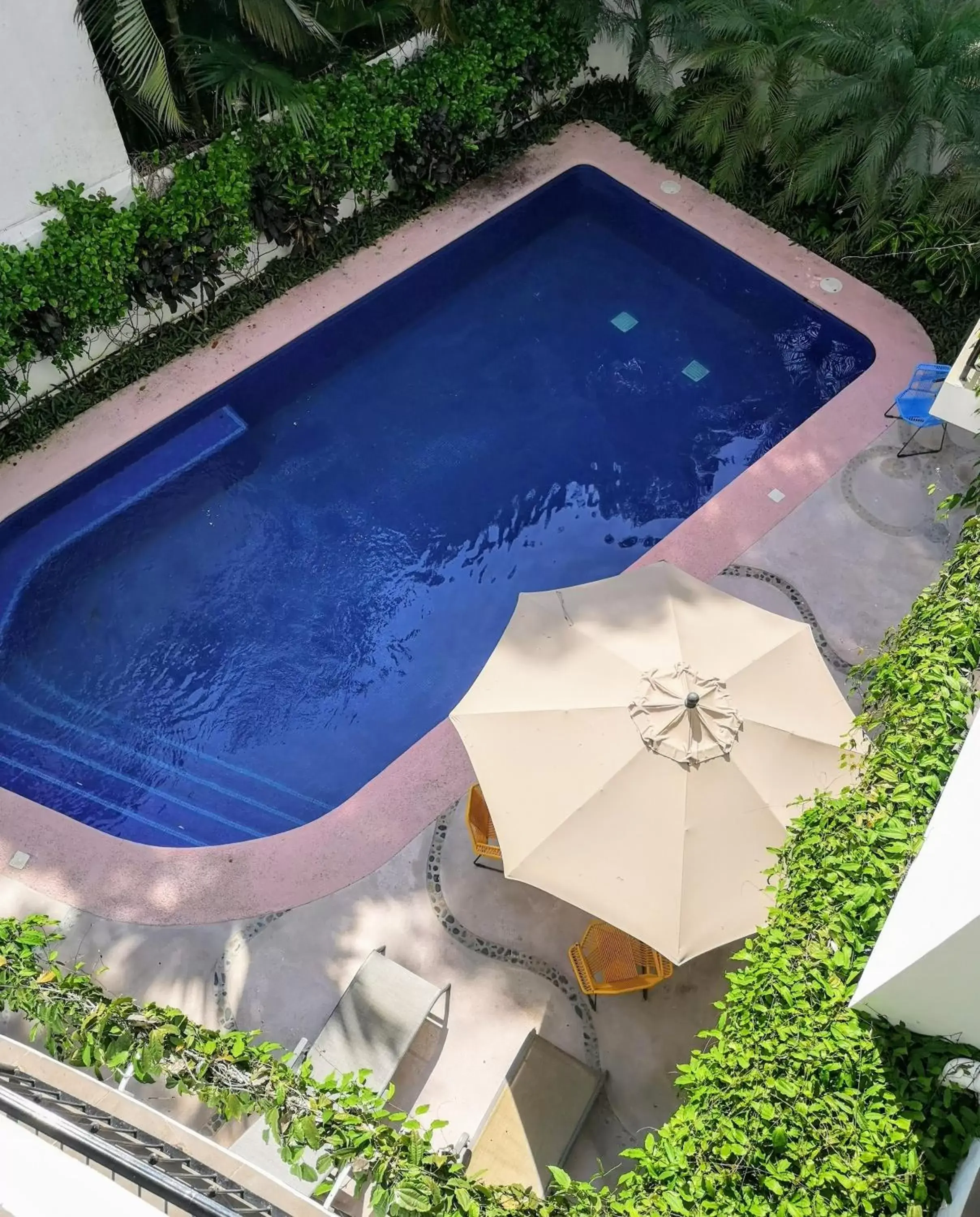 Pool View in Hotelito Los Sueños